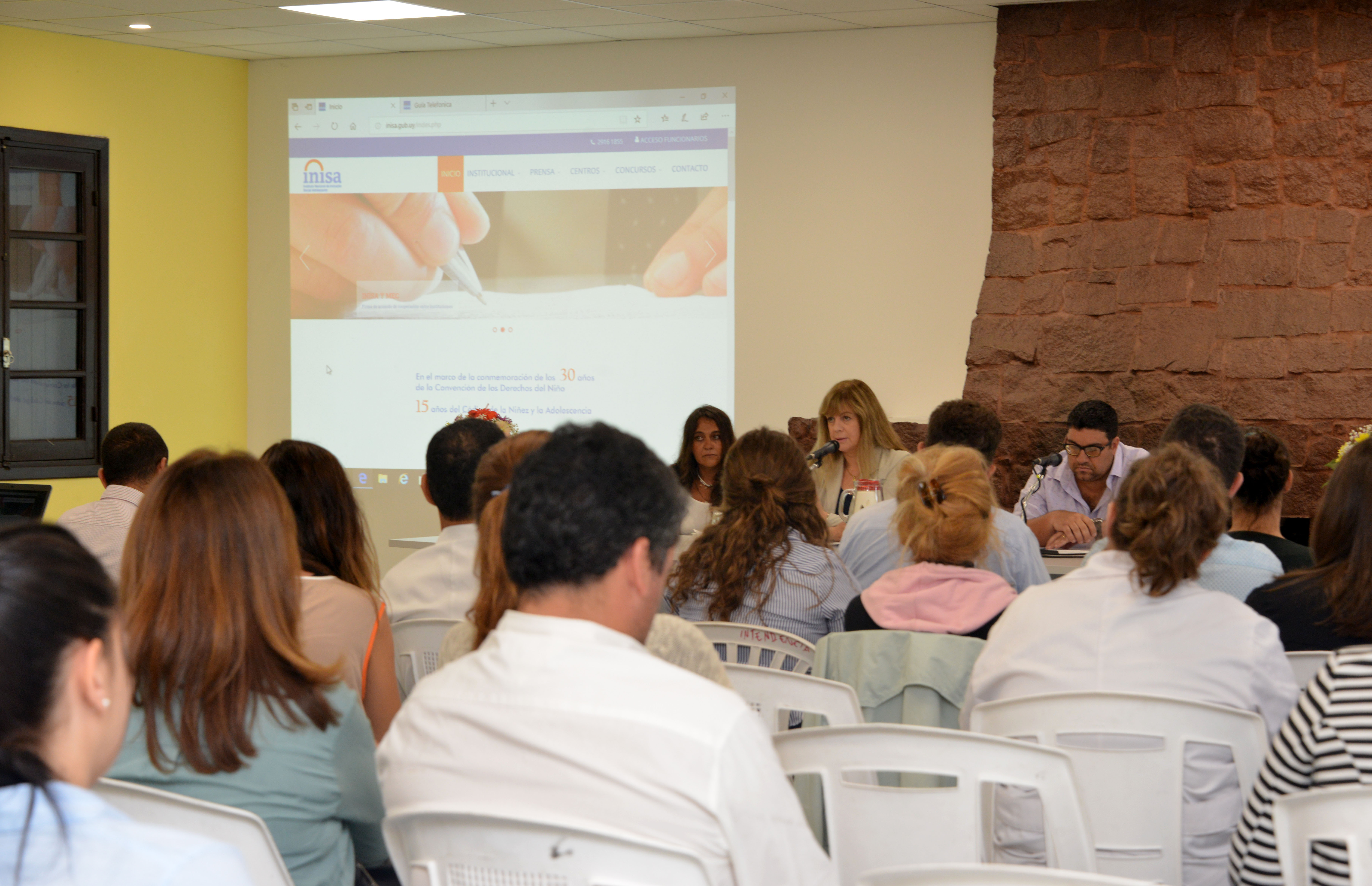 Presentación de nuevo sitio institucional de Inisa