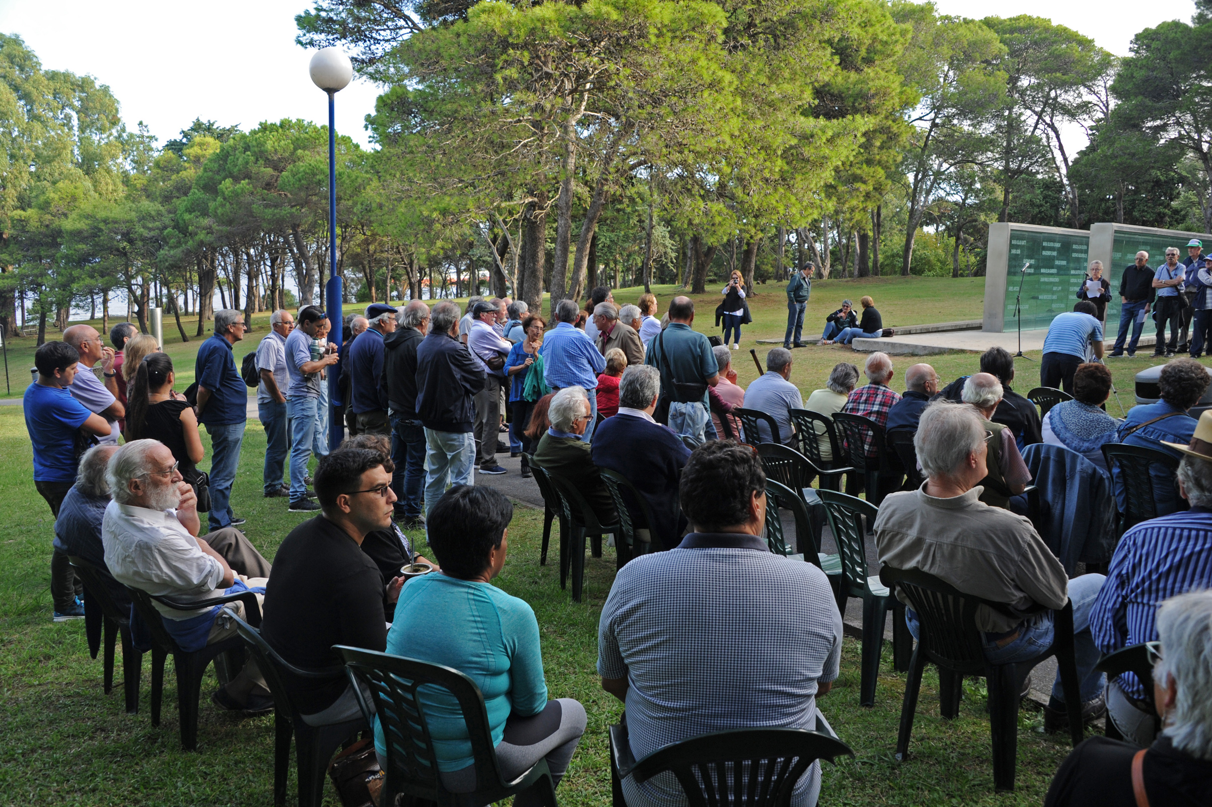 Acto en el Memorial a los Detenidos Desaparecidos