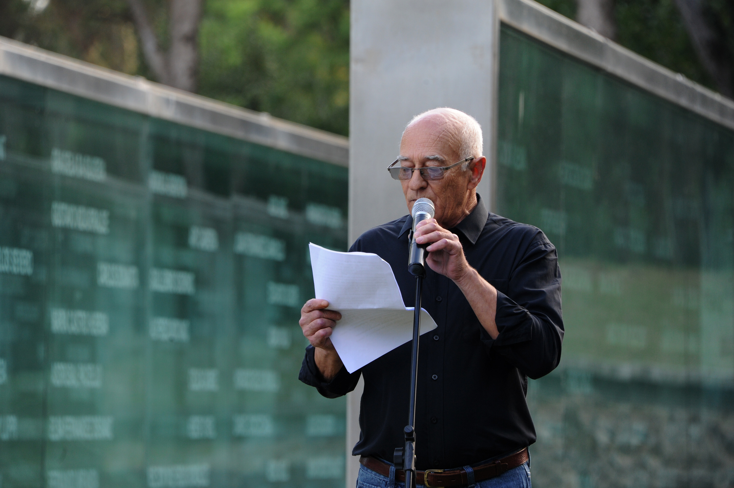 Acto en el Memorial a los Detenidos Desaparecidos