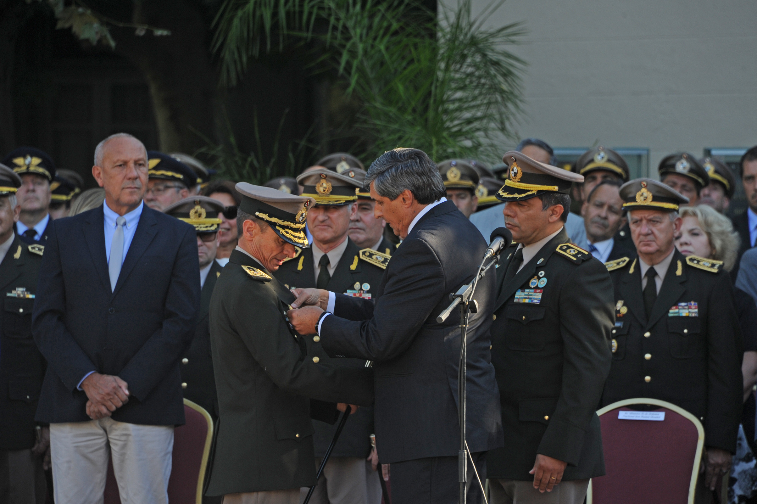 Acto de asunción del nuevo comandante en jefe del Ejército Nacional de Uruguay, José Ariel González