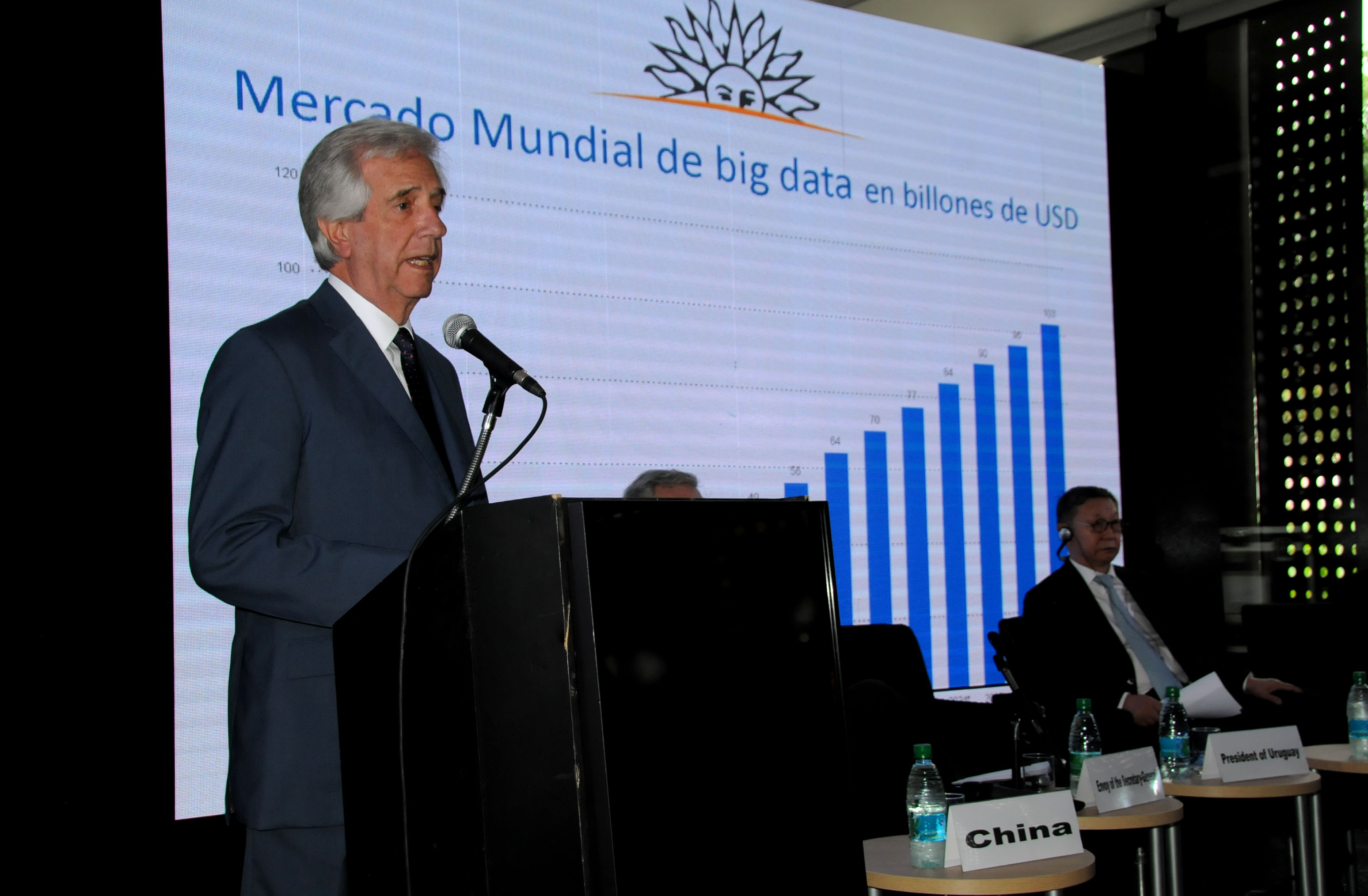 Presidente Tabaré Vázquez habla en el foro “Cooperación Sur-Sur en la era digital”