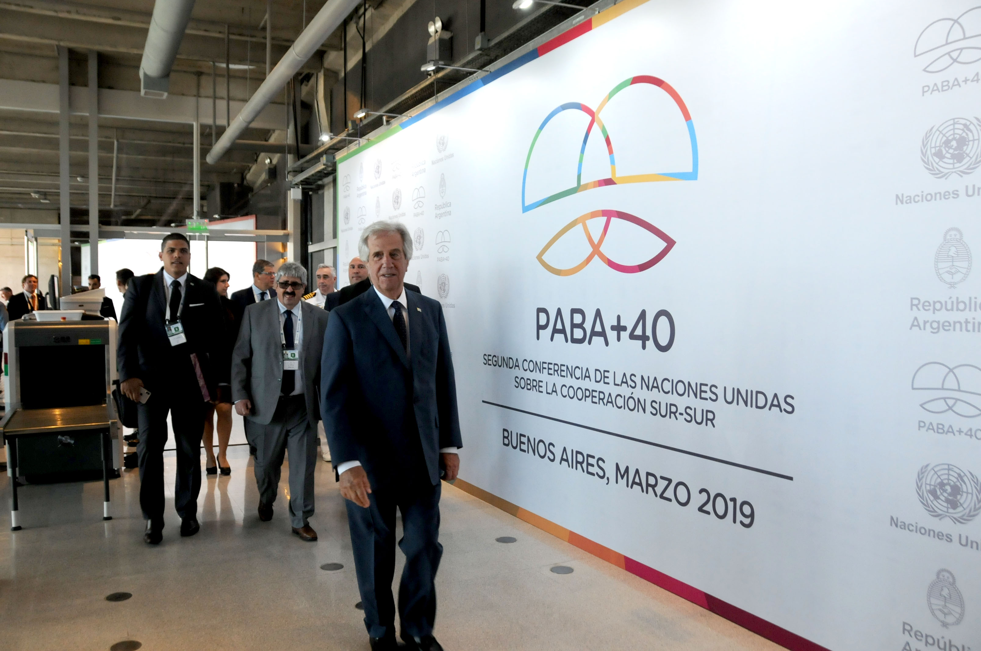 Llegada de Tabaré Vázquez