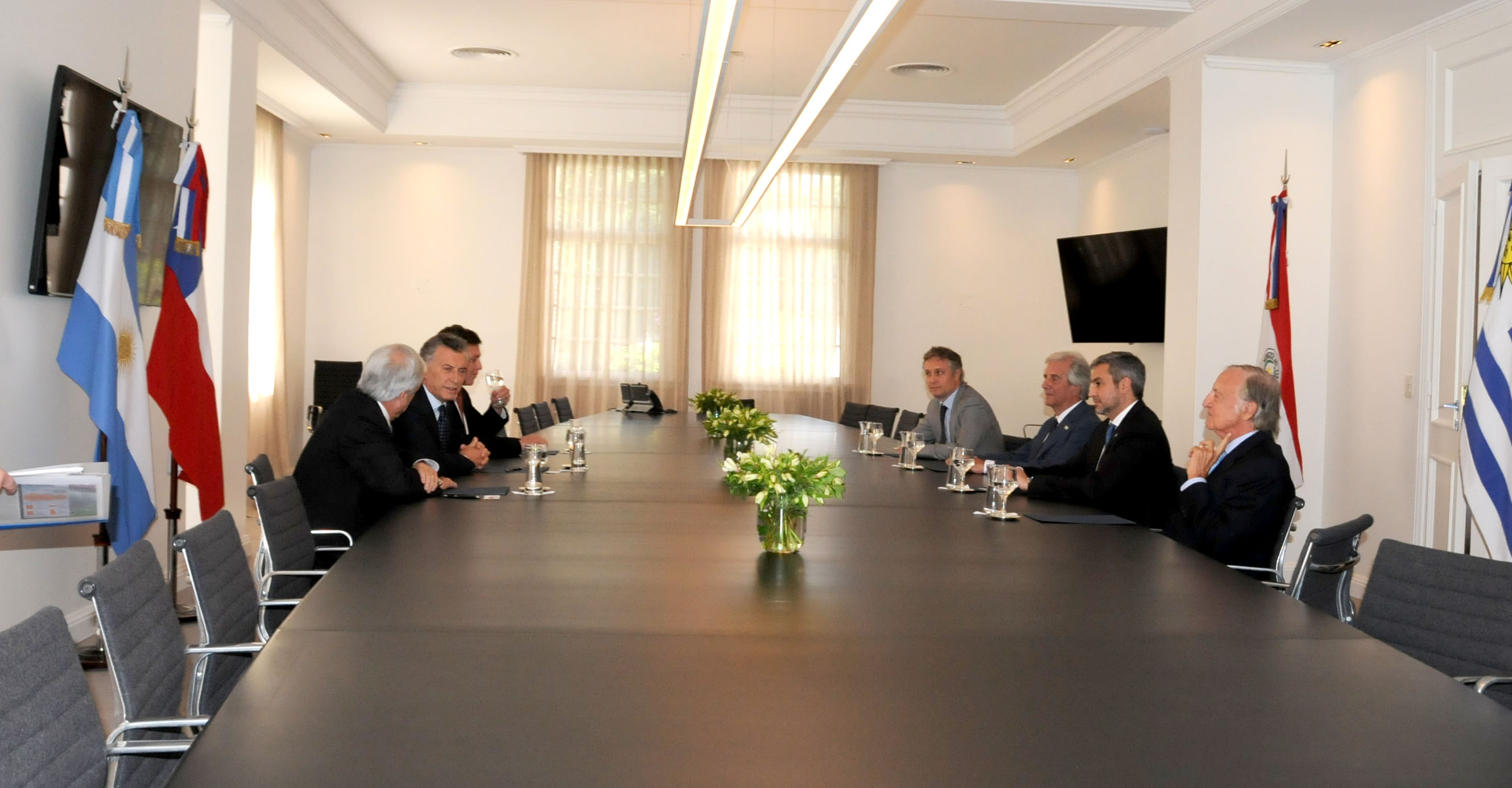 Reunión en la quinta presidencial de Olivos