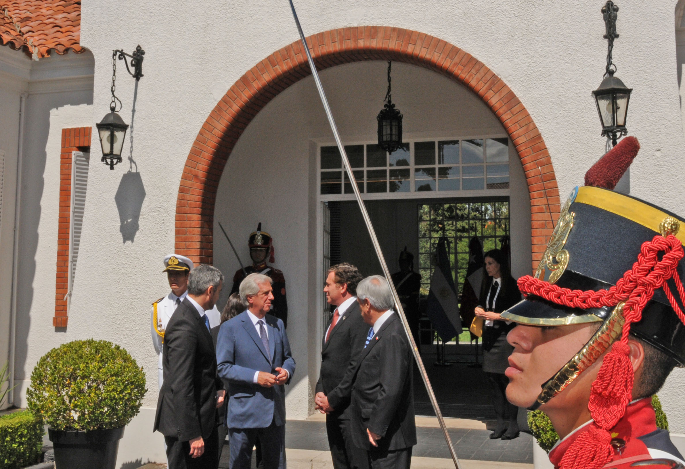Reunión en la quinta presidencial de Olivos