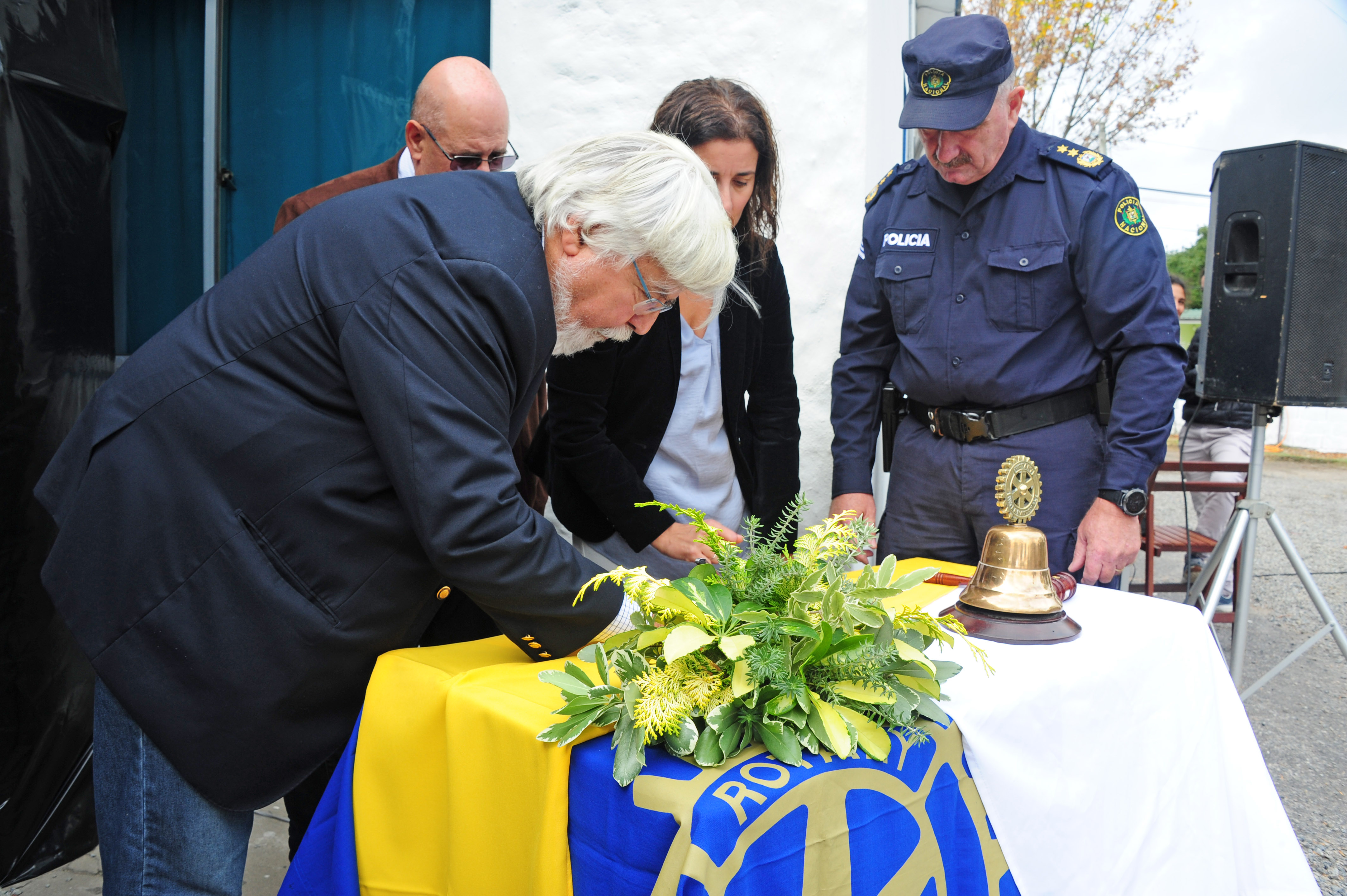 Eduardo Bonomi en inauguración de circuito de videovigilancia para Colonia Valdense