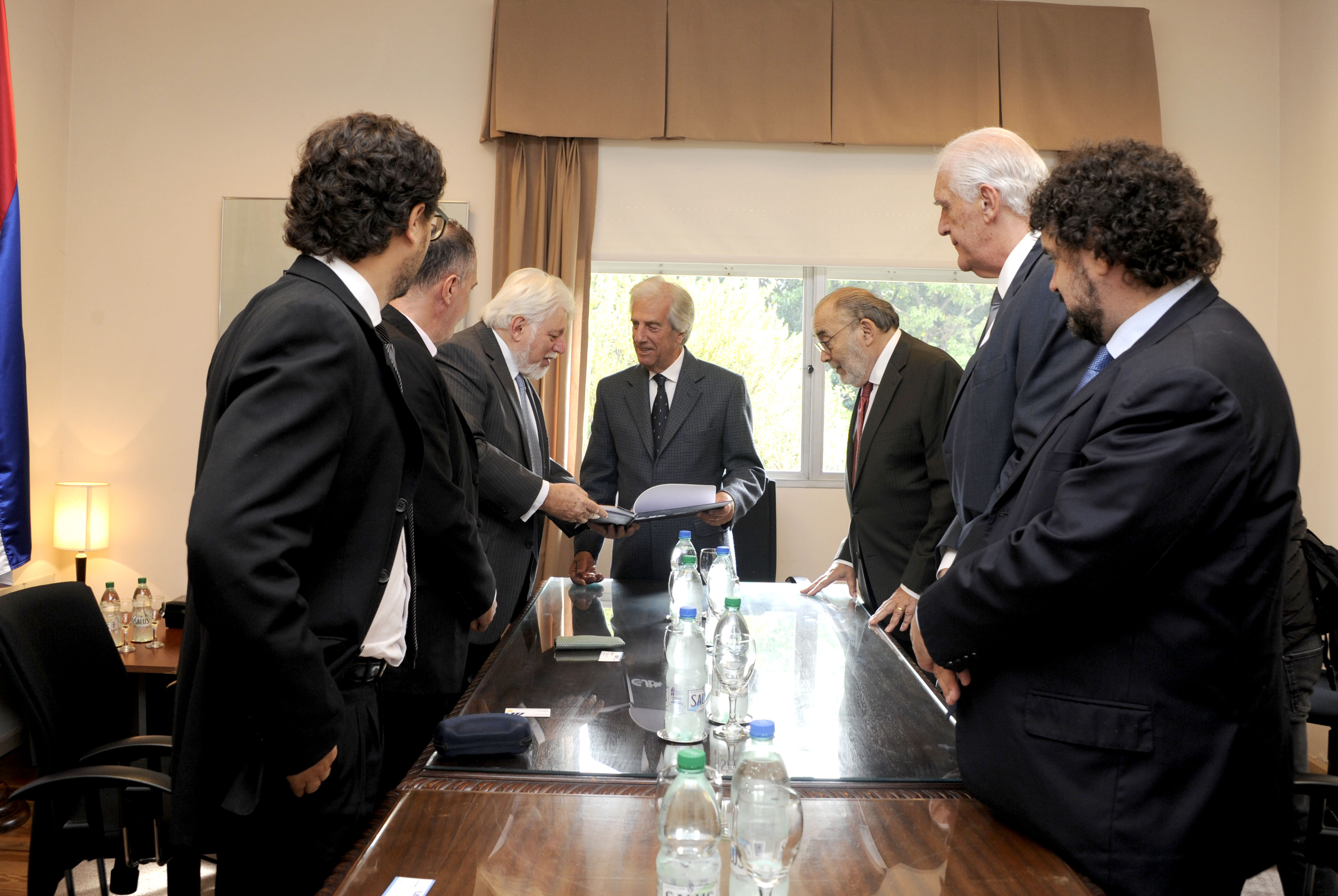 Presidente Tabaré Vázquez con integrantes del Congreso Judío Latinoamericano