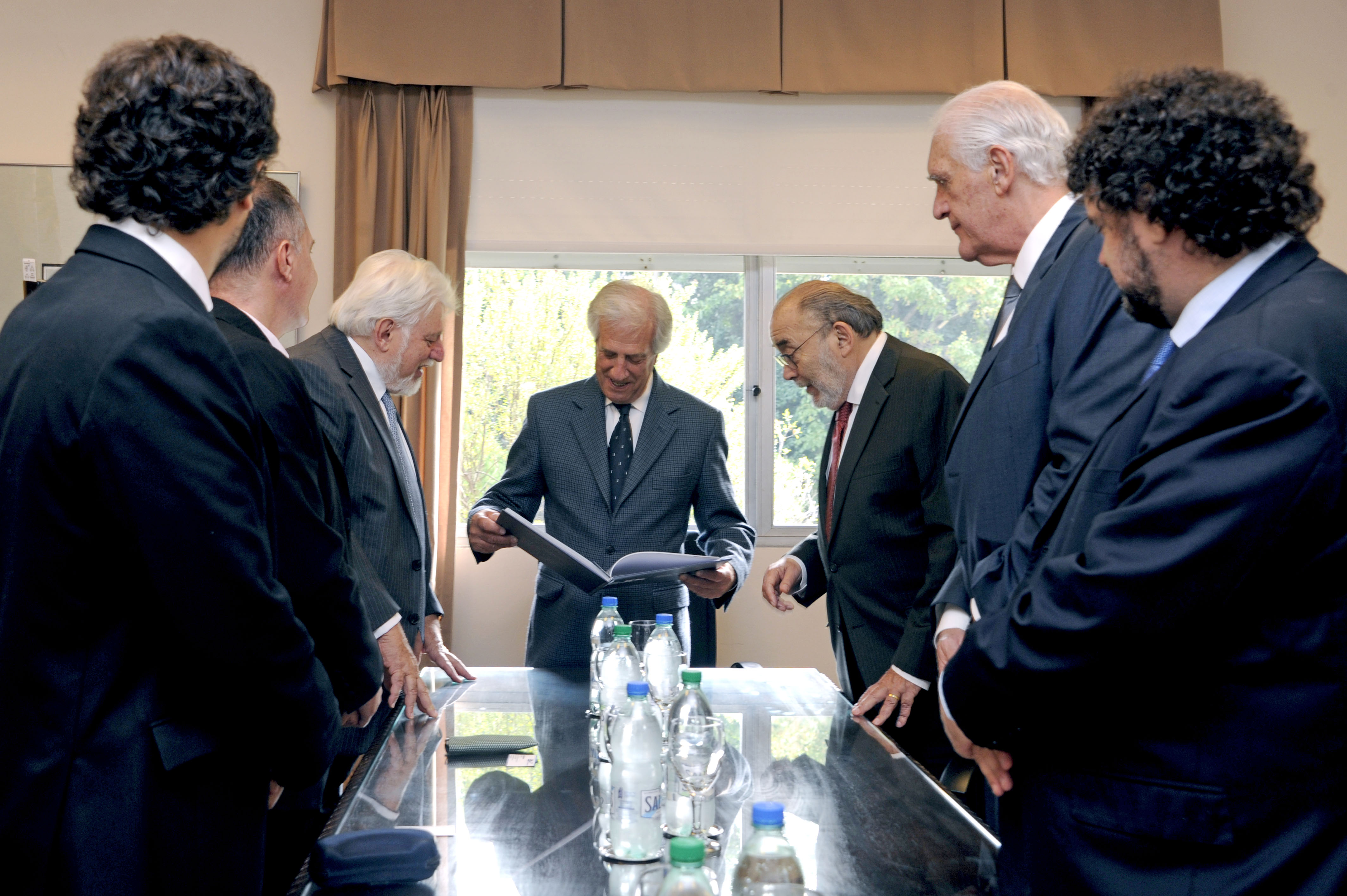 Presidente Tabaré Vázquez con integrantes del Congreso Judío Latinoamericano