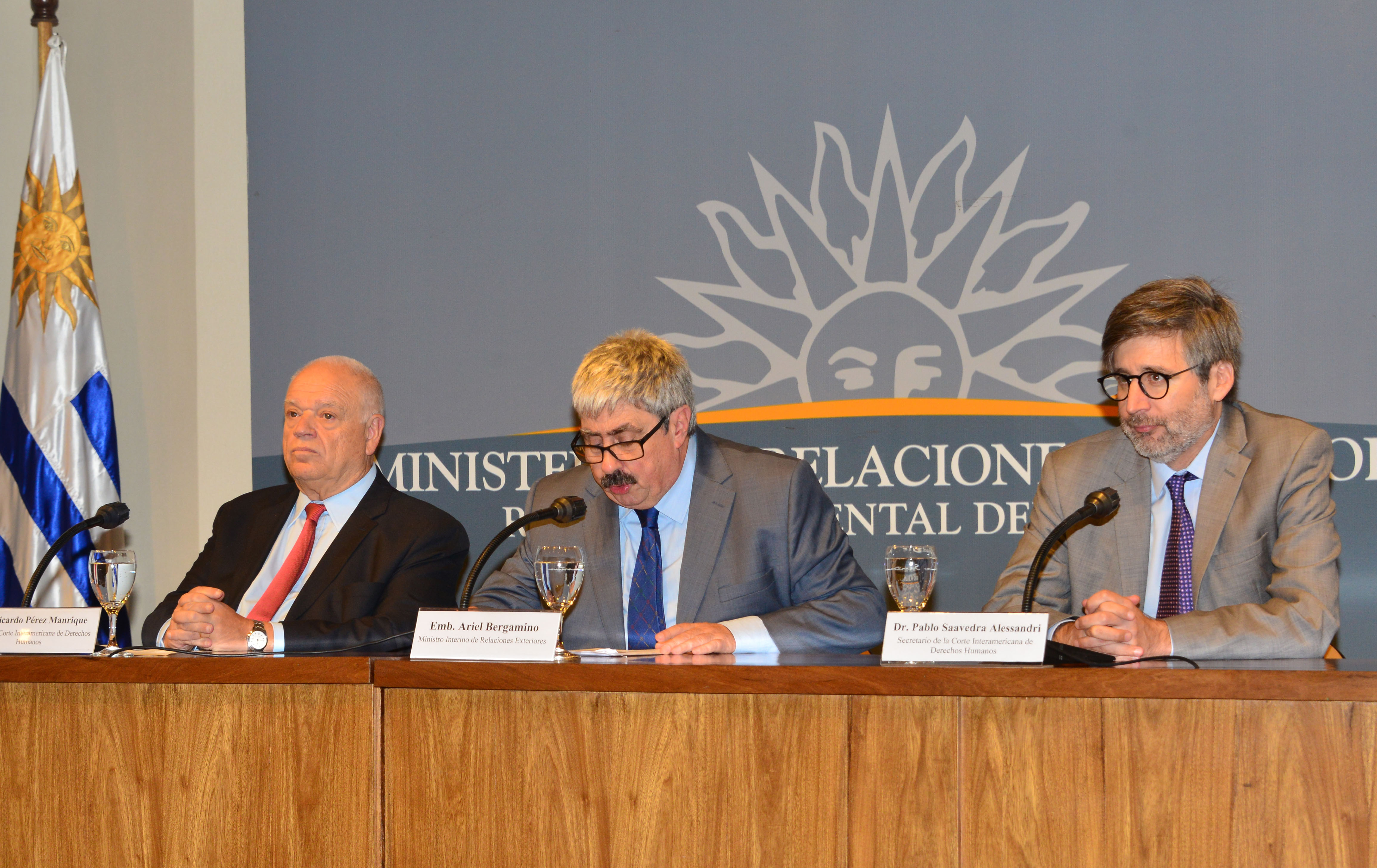 Ricardo Pérez Manrique, Ariel Bergamino y Pablo Saavedra
