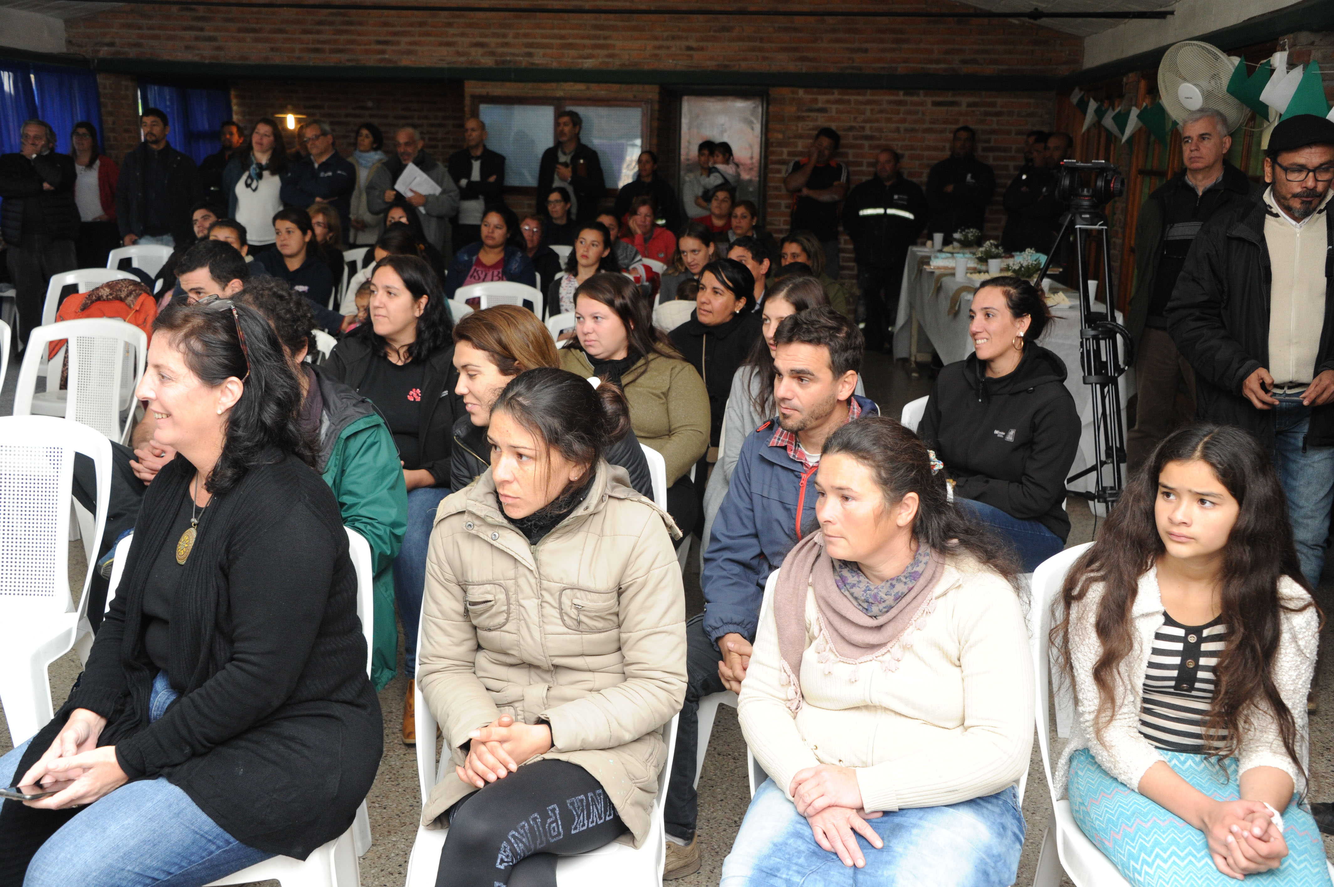 Acto de inauguración realizado en el salón de la cooperativa Covisan 6