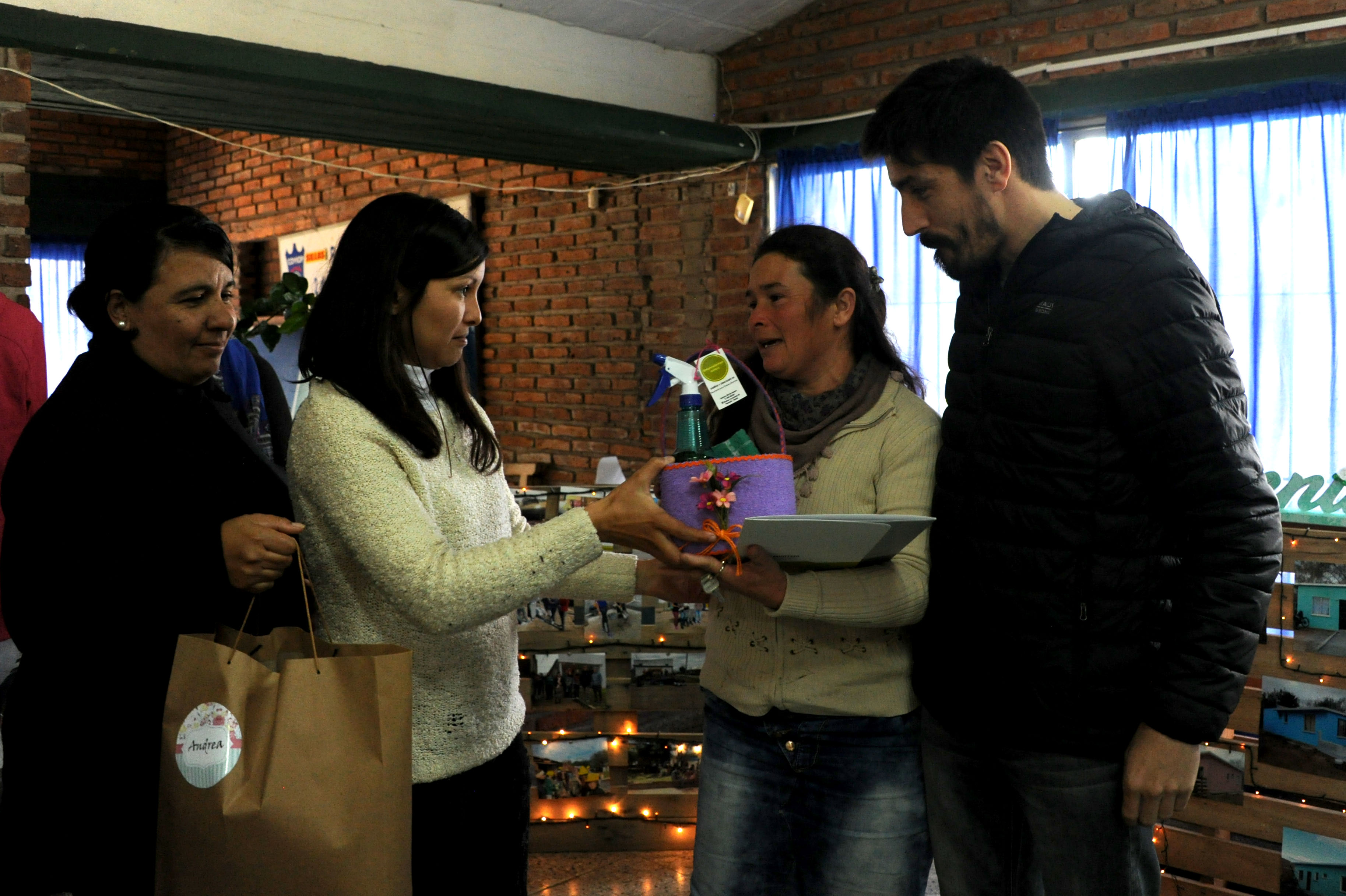 Acto de inauguración realizado en el salón de la cooperativa Covisan 6