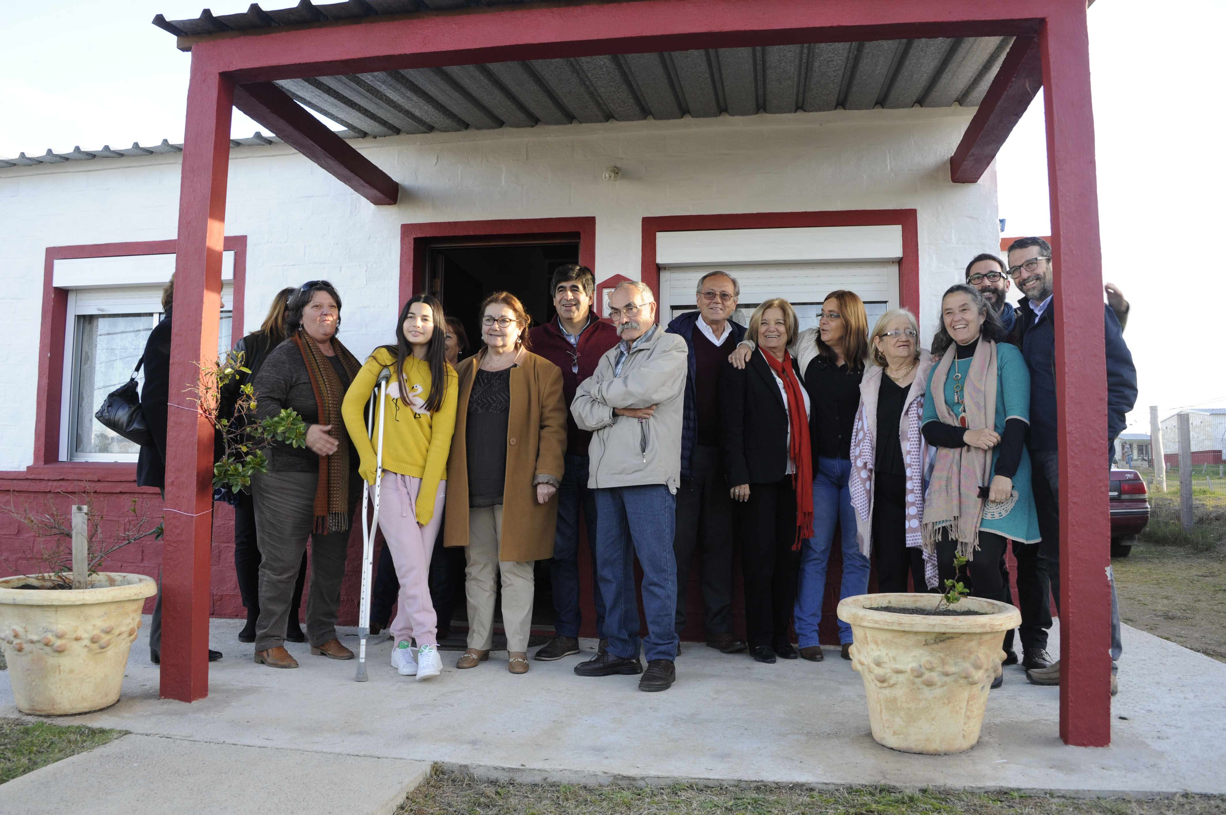 Autoridades de Gobierno visitaron viviendas de Mevir, cooperativas y obras de saneamiento en Mariscala