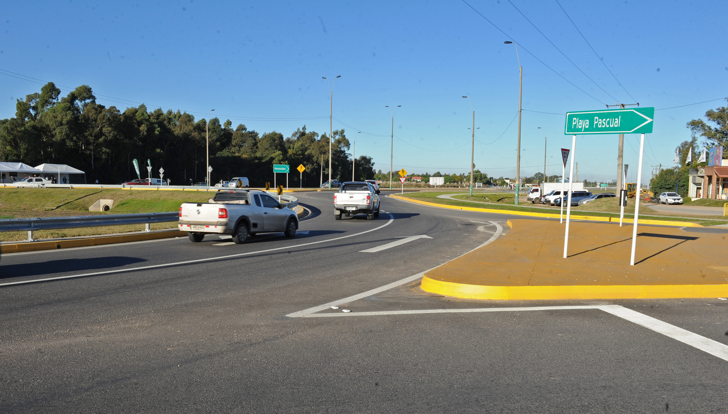 Inauguración de nueva rotonda de acceso a Playa Pascual