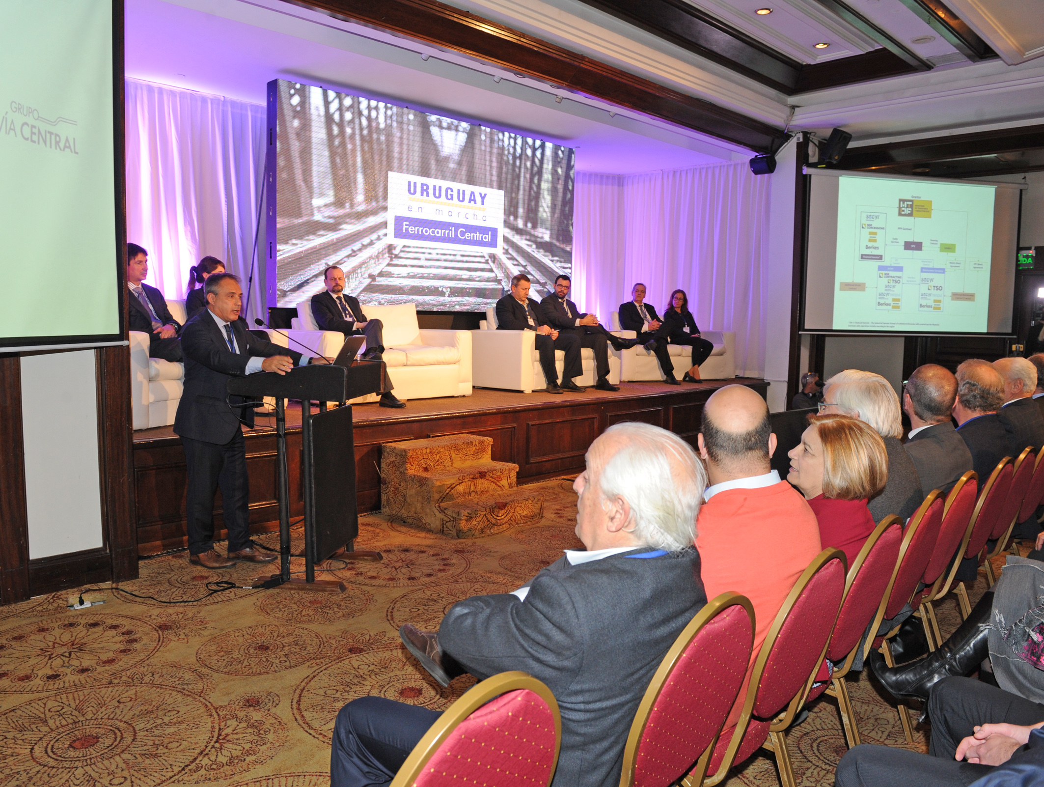 Presentación del plan de obras del Ferrocarril Central