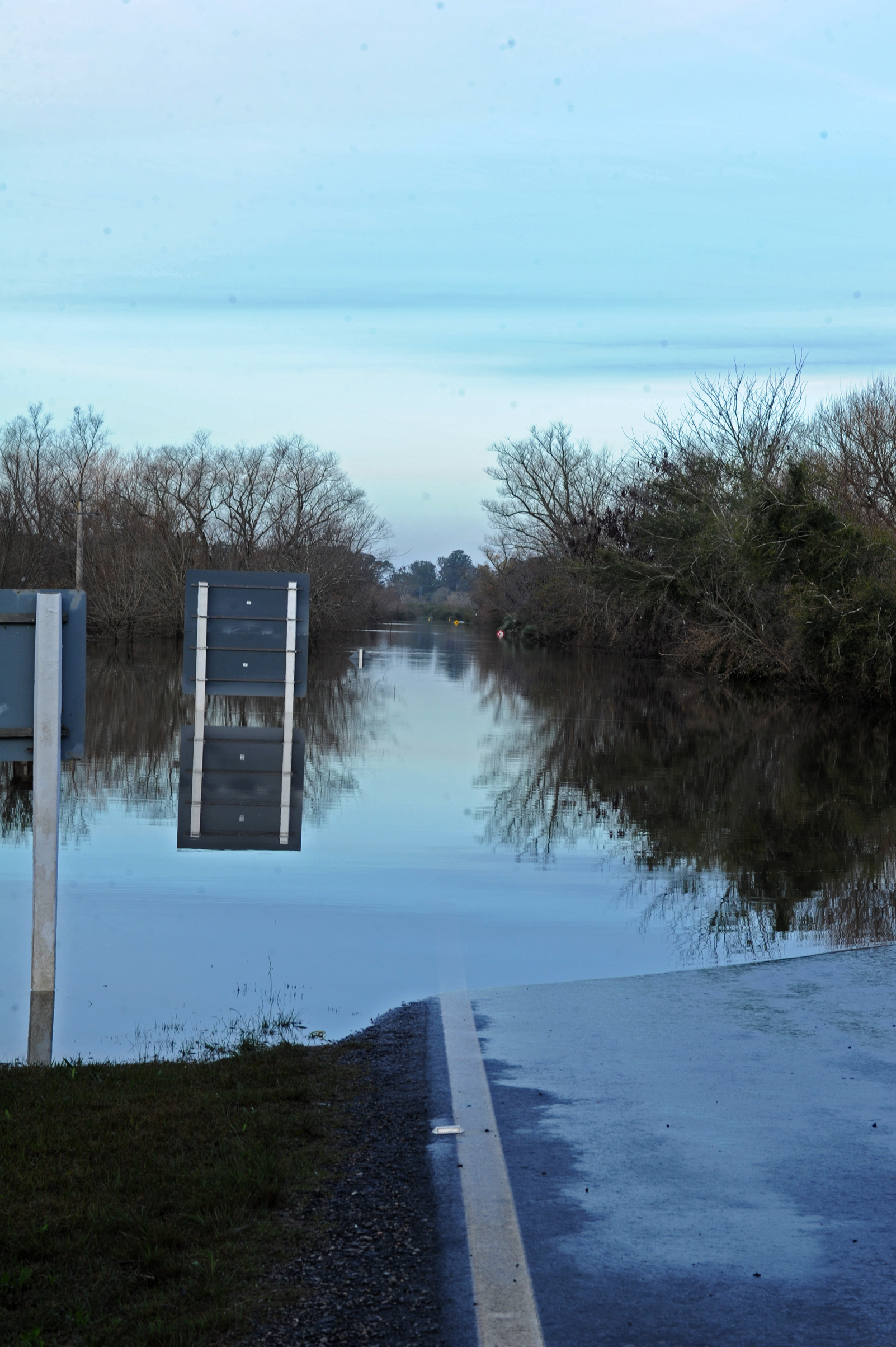 Zonas afectadas por las inundaciones en el departamento de Durazno