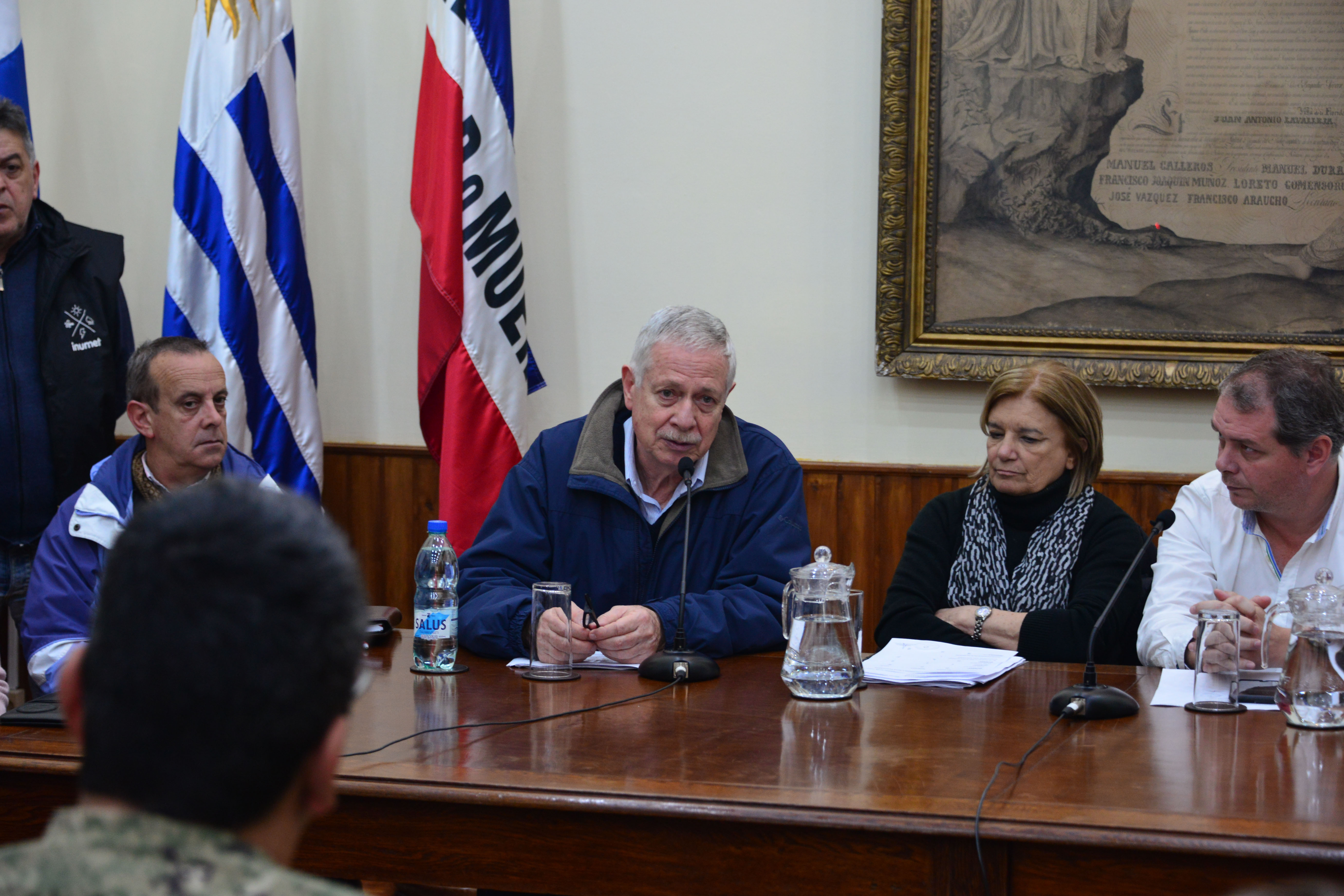 Basso y De León reunidos con el Comité Departamental de Emergencias