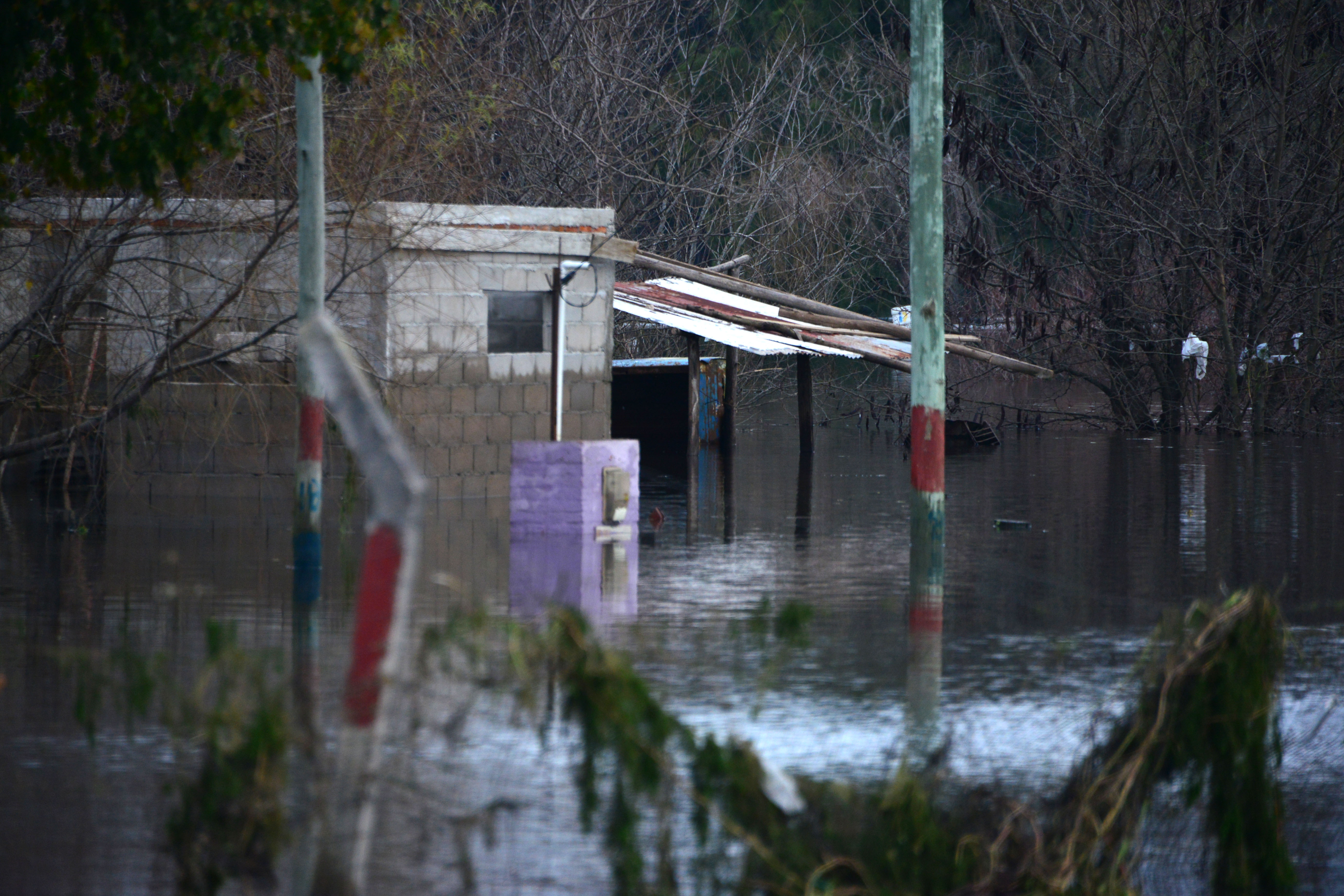 Basso visitó personas evacuadas en Durazno y se reunió en Centro Coordinador de Emergencias