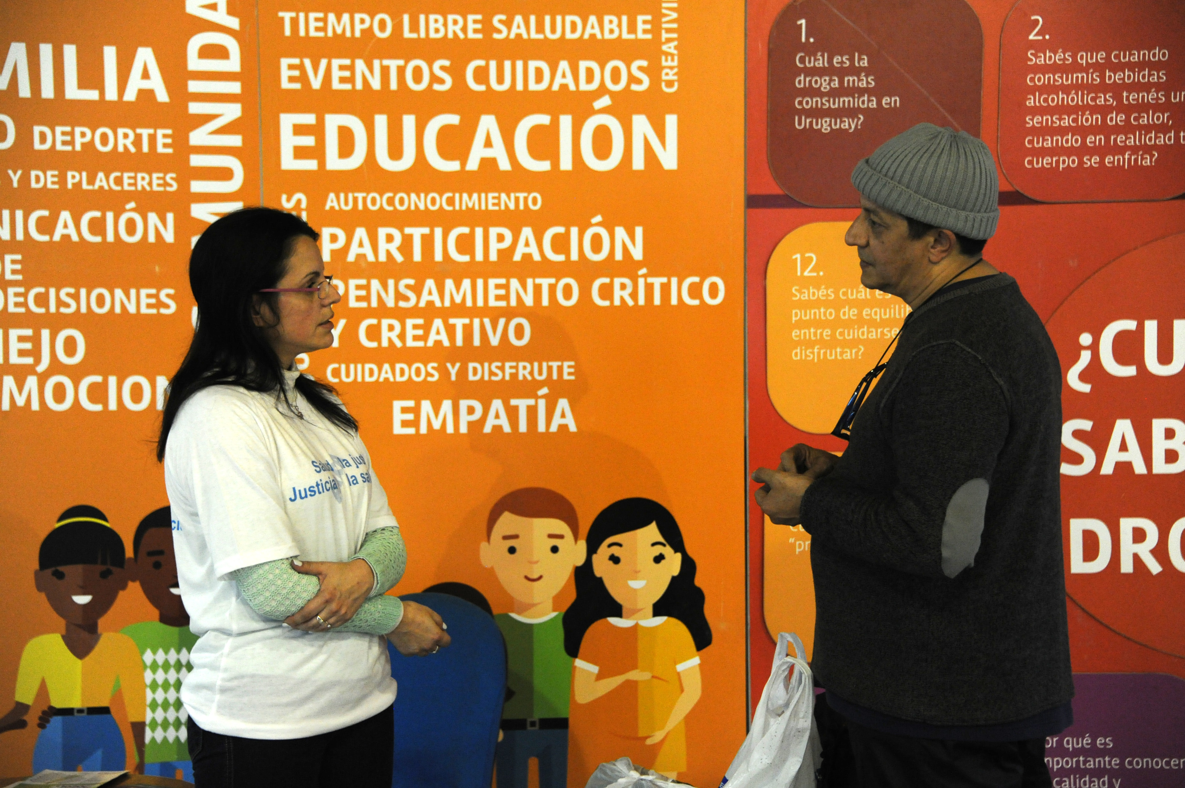 Actividad informativa de la Junta Nacional de Drogas en el MAM