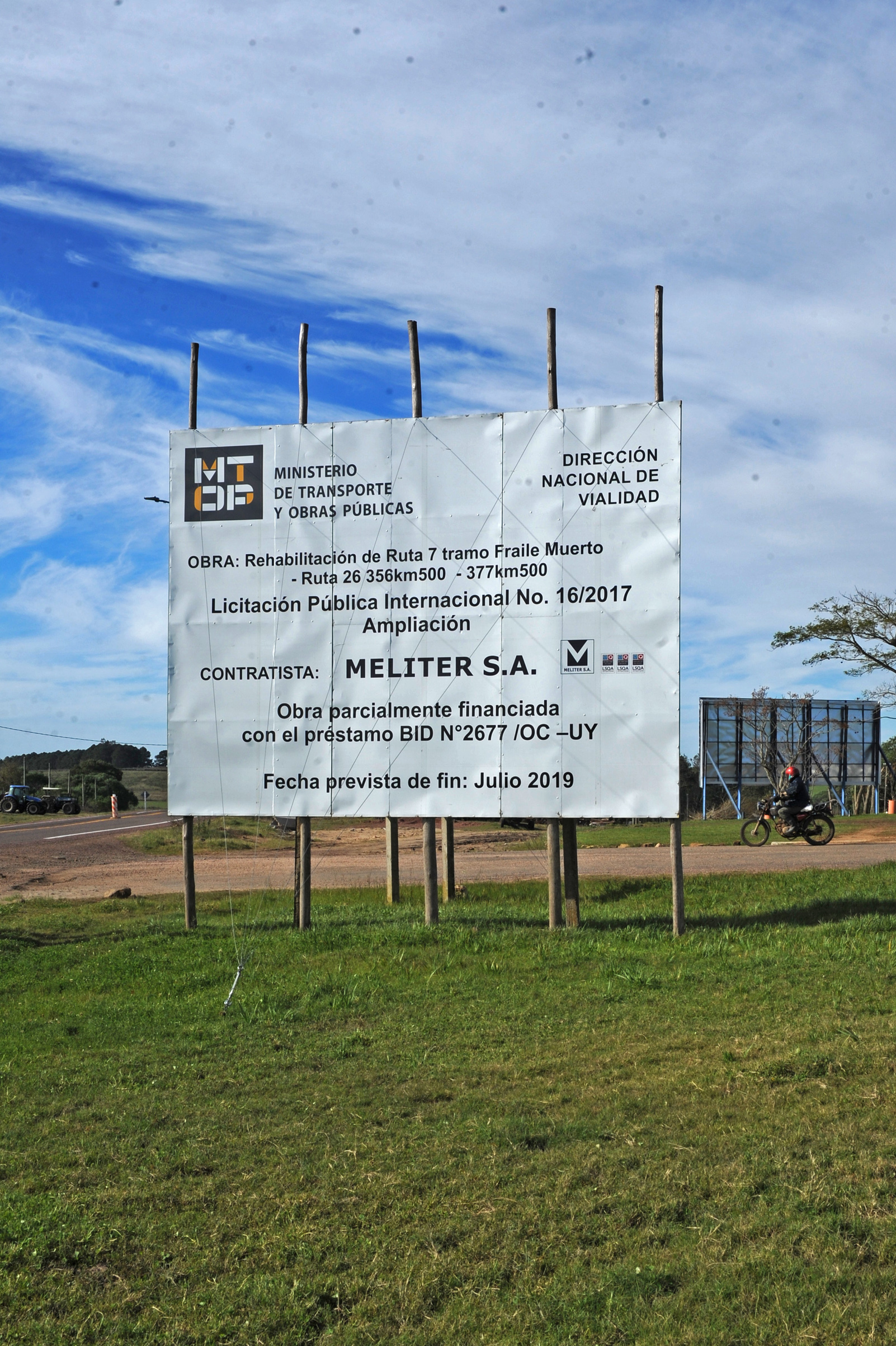 Obras del Ministerio de Transporte