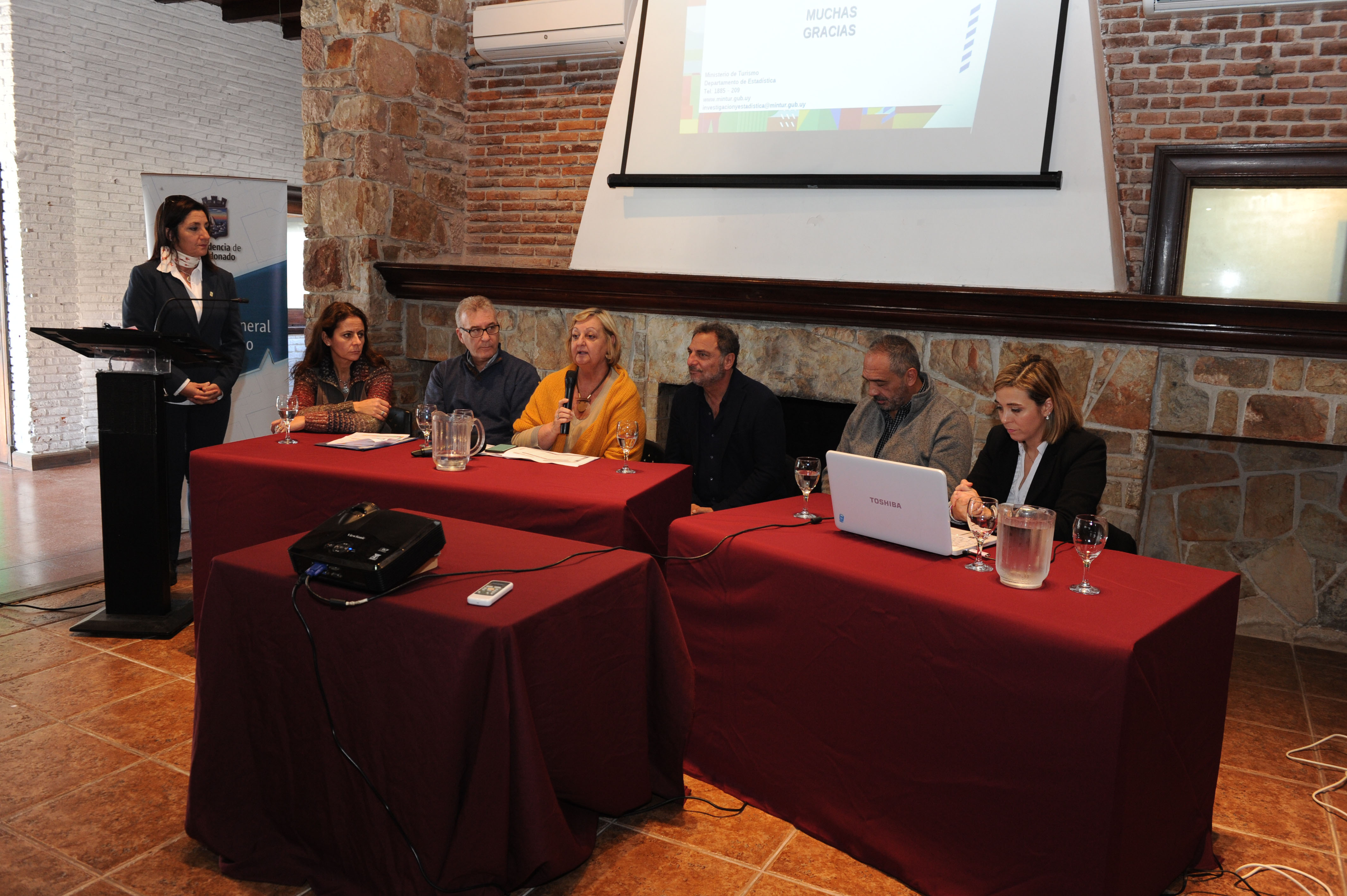Presentación del balance de la temporada de cruceros 2018-2019 realizada en el Espacio Cultural Gorlero de Punta del Este