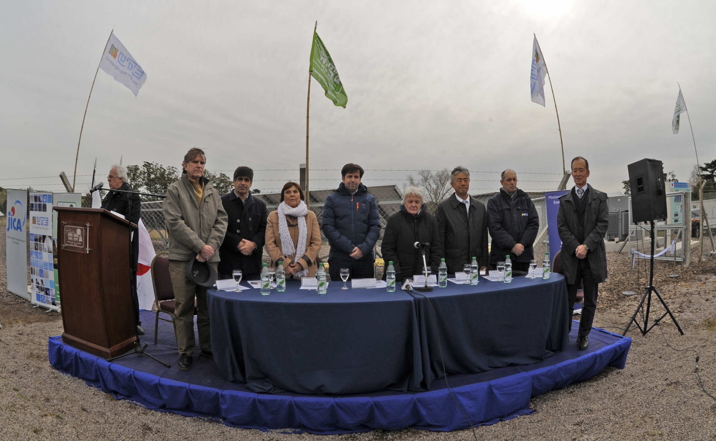inauguración de la planta fotovoltaica Hikari, la segunda donada por Japón a Uruguay, ubicada en el Parque de Vacaciones UTE-Antel