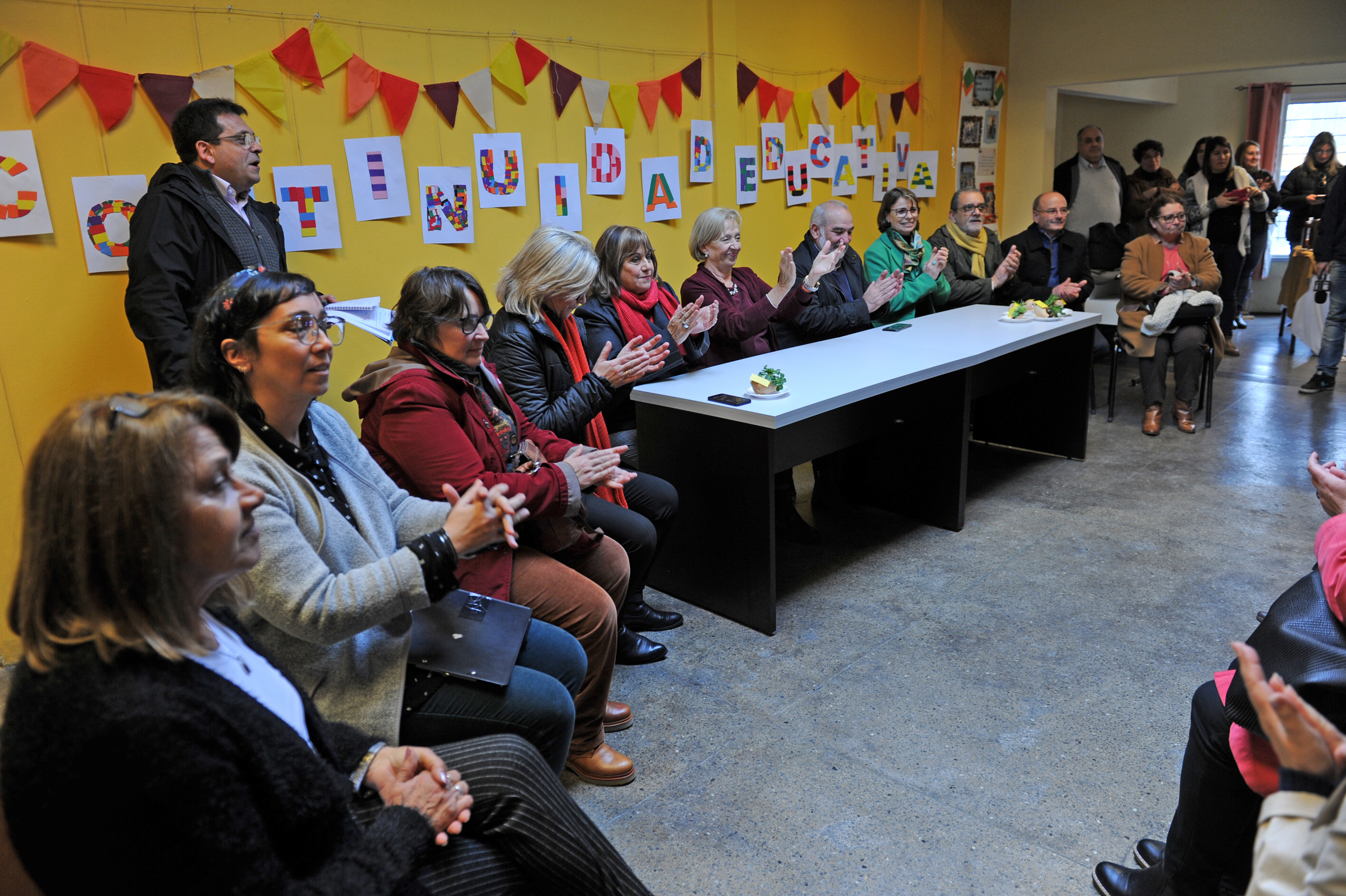 Recorrida de autoridades de la educación por centros de Maldonado