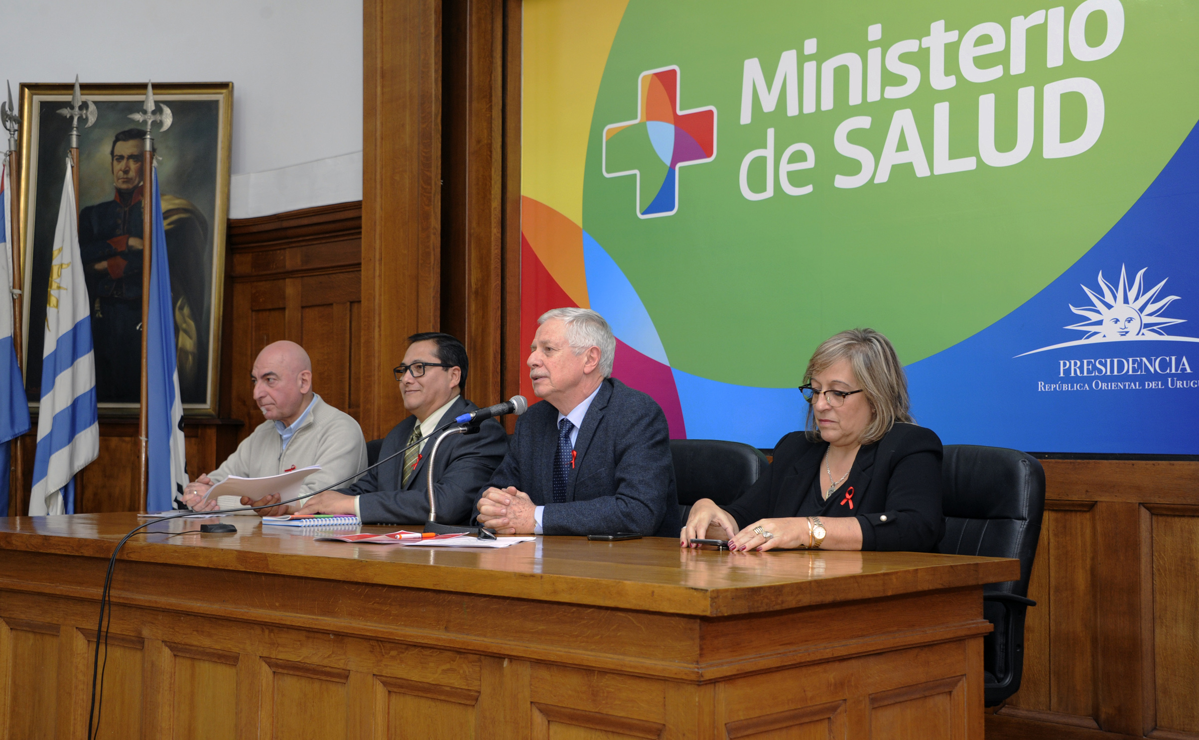 Juan José Meré, Giovanni Escalante, Jorge Basso y Raquel Rosa