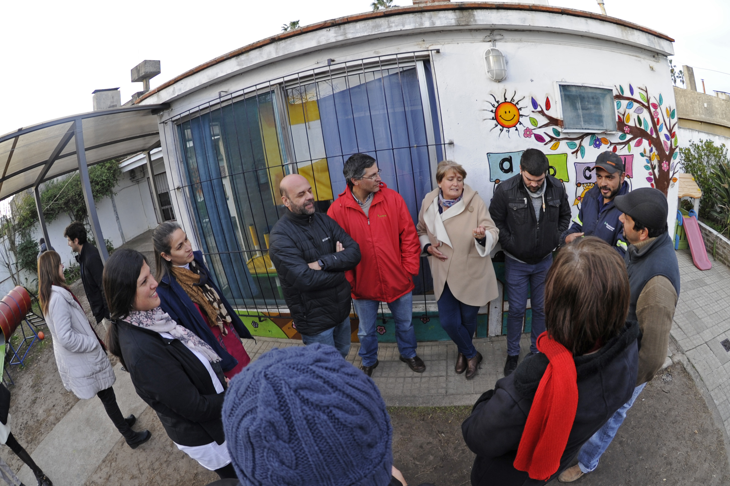 Autoridades del Mides y de Sistema de Cuidados visitaron Centro Arcoiris en Tacuarembó