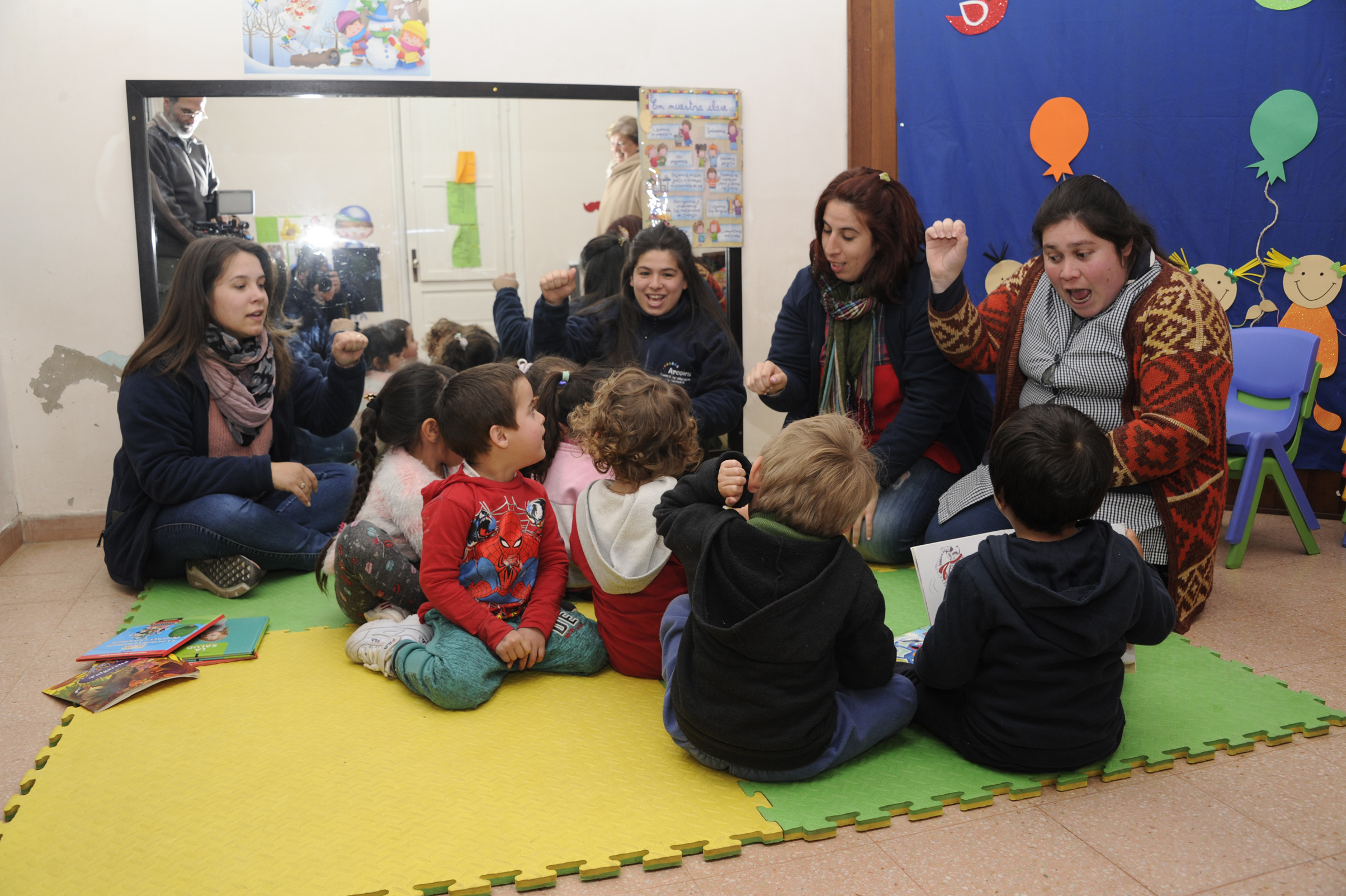 Autoridades del Mides y de Sistema de Cuidados visitaron Centro Arcoiris en Tacuarembó