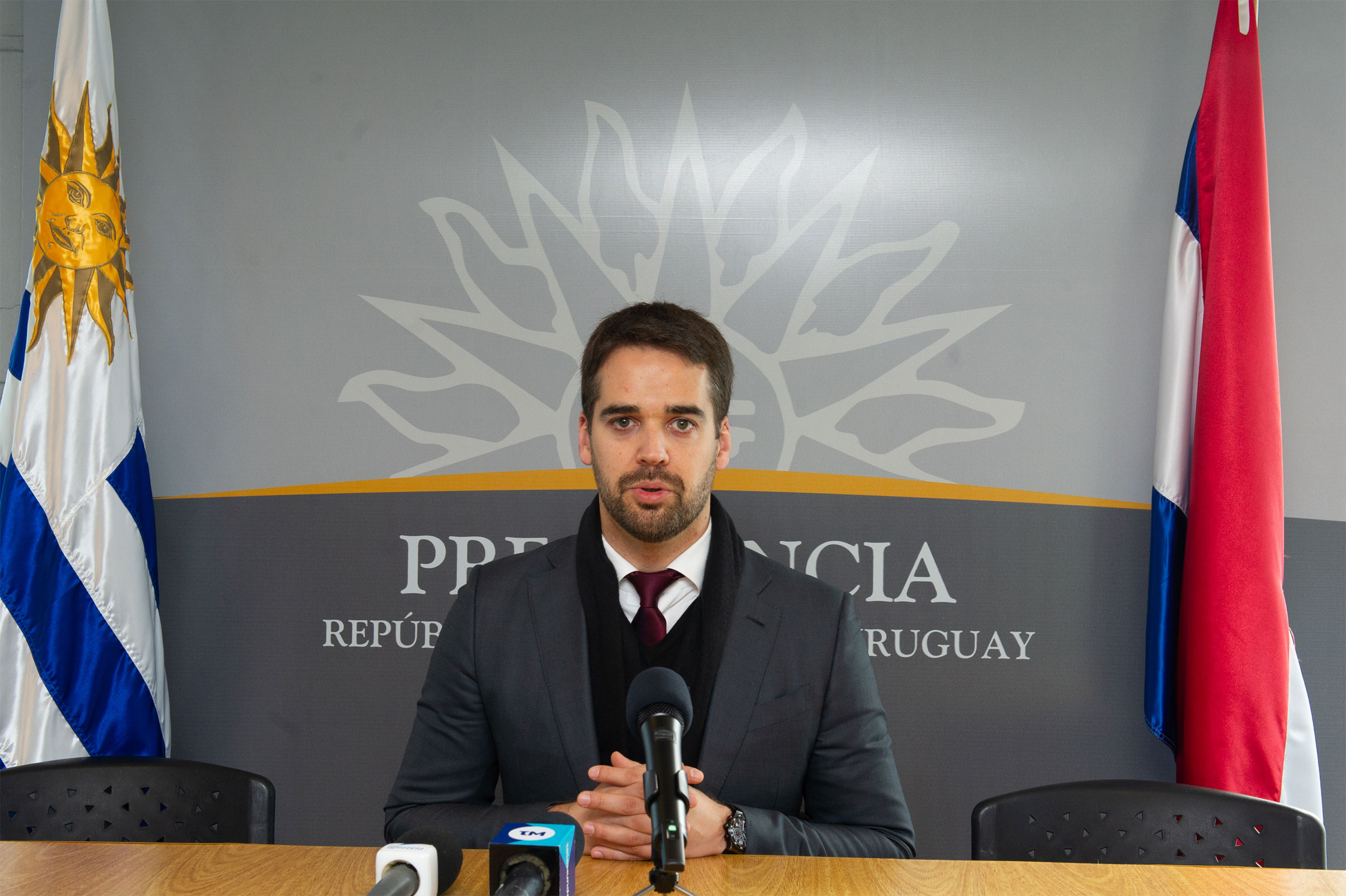 Conferencia de prensa del gobernador de Río Grande del Sur, Eduardo Leite