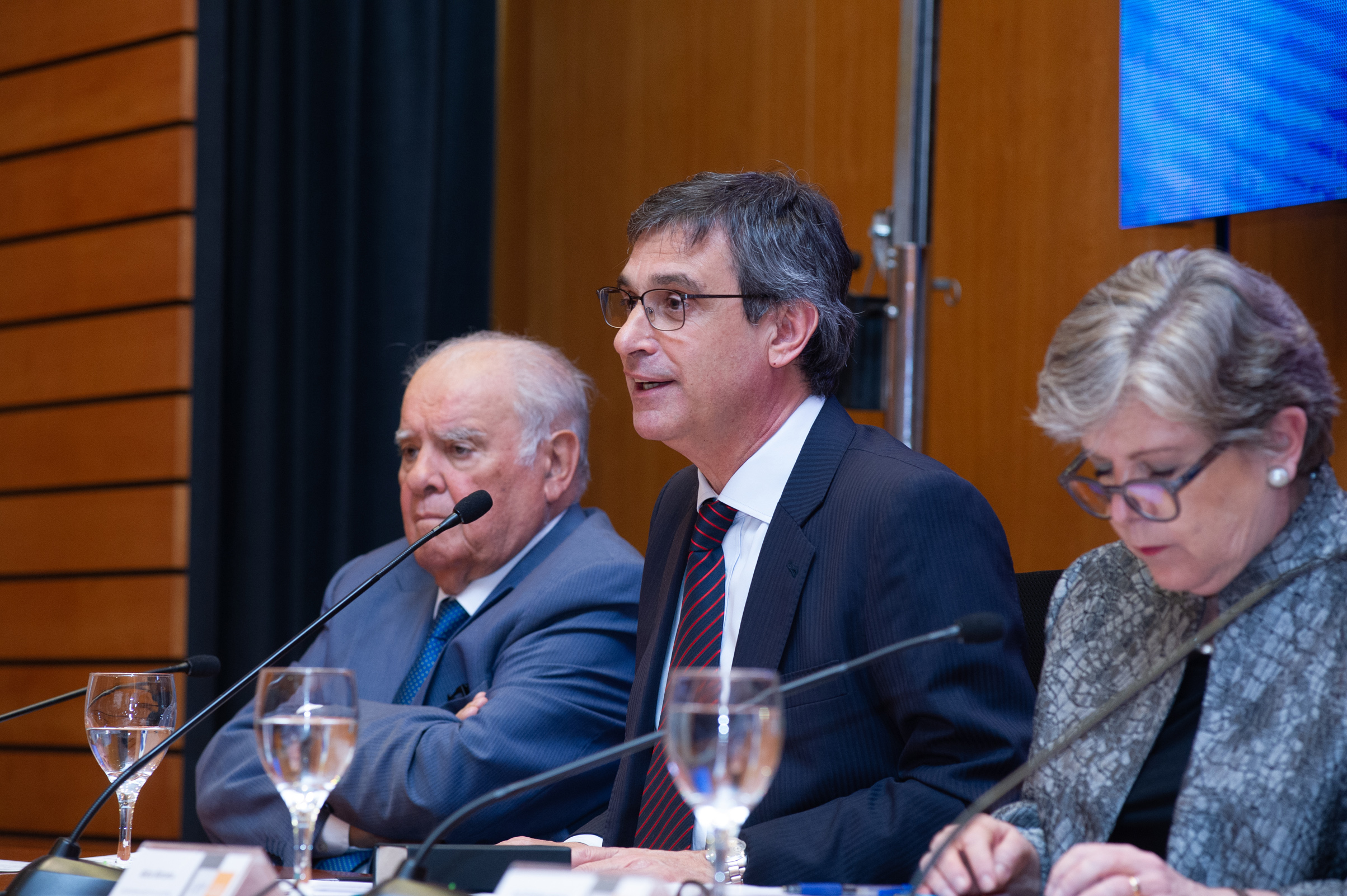 Enrique Iglesias, Álvaro García y Alicia Bárcena