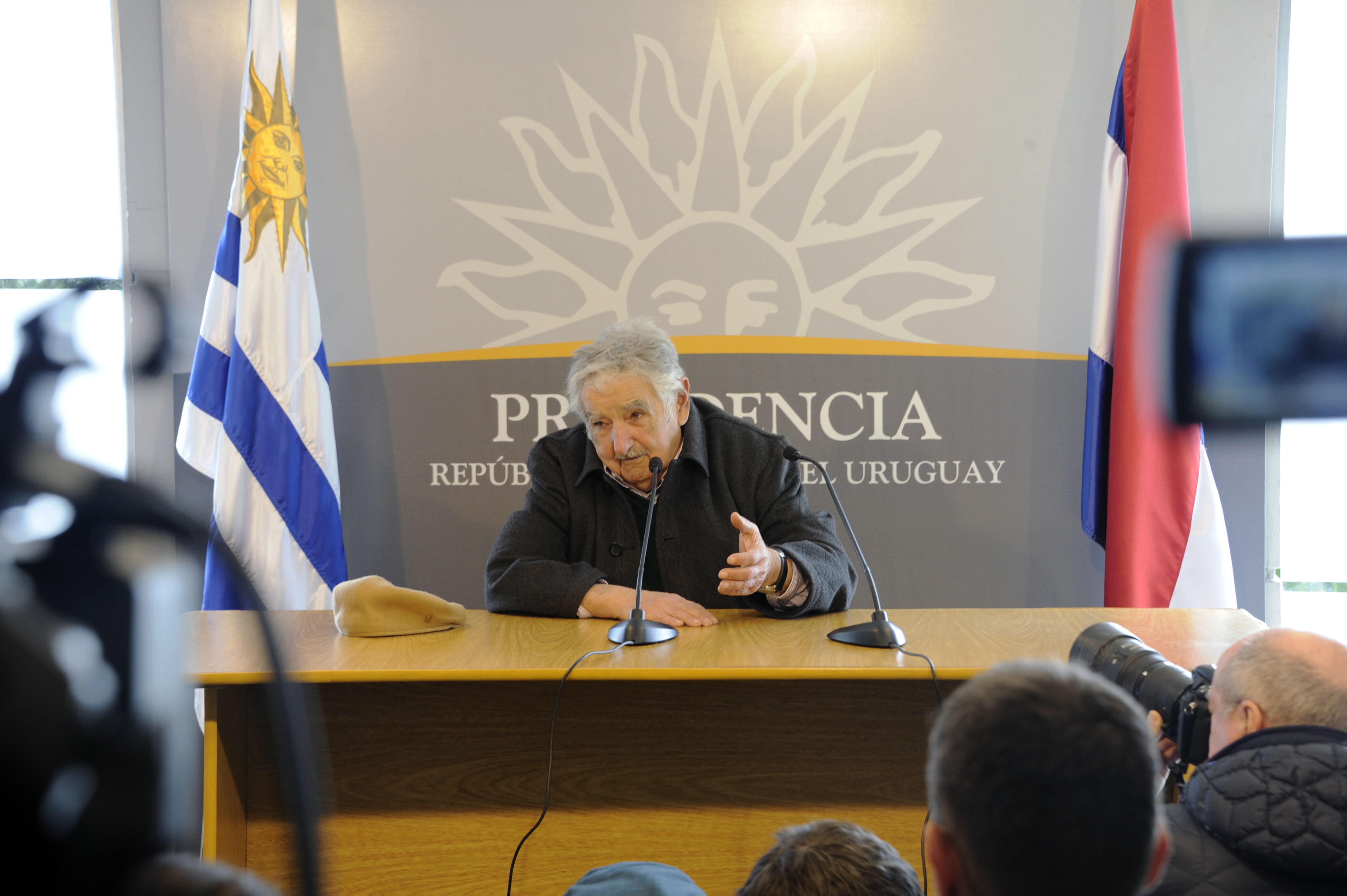 Conferencia de prensa del exmandatario José Mujica