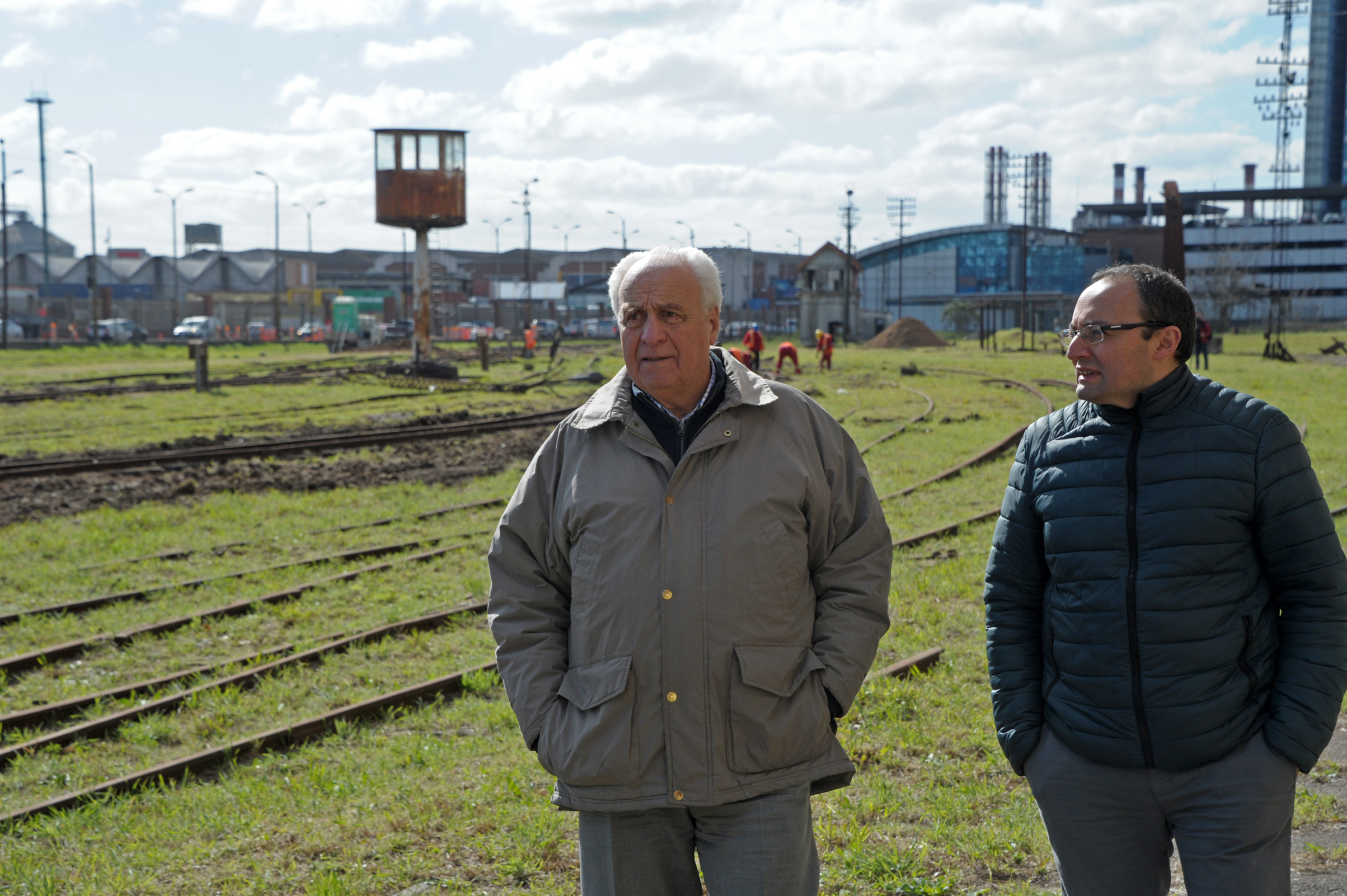 Recorrida del titular Transporte y Obras Públicas, Víctor Rossi, y autoridades por la estación General Artigas
