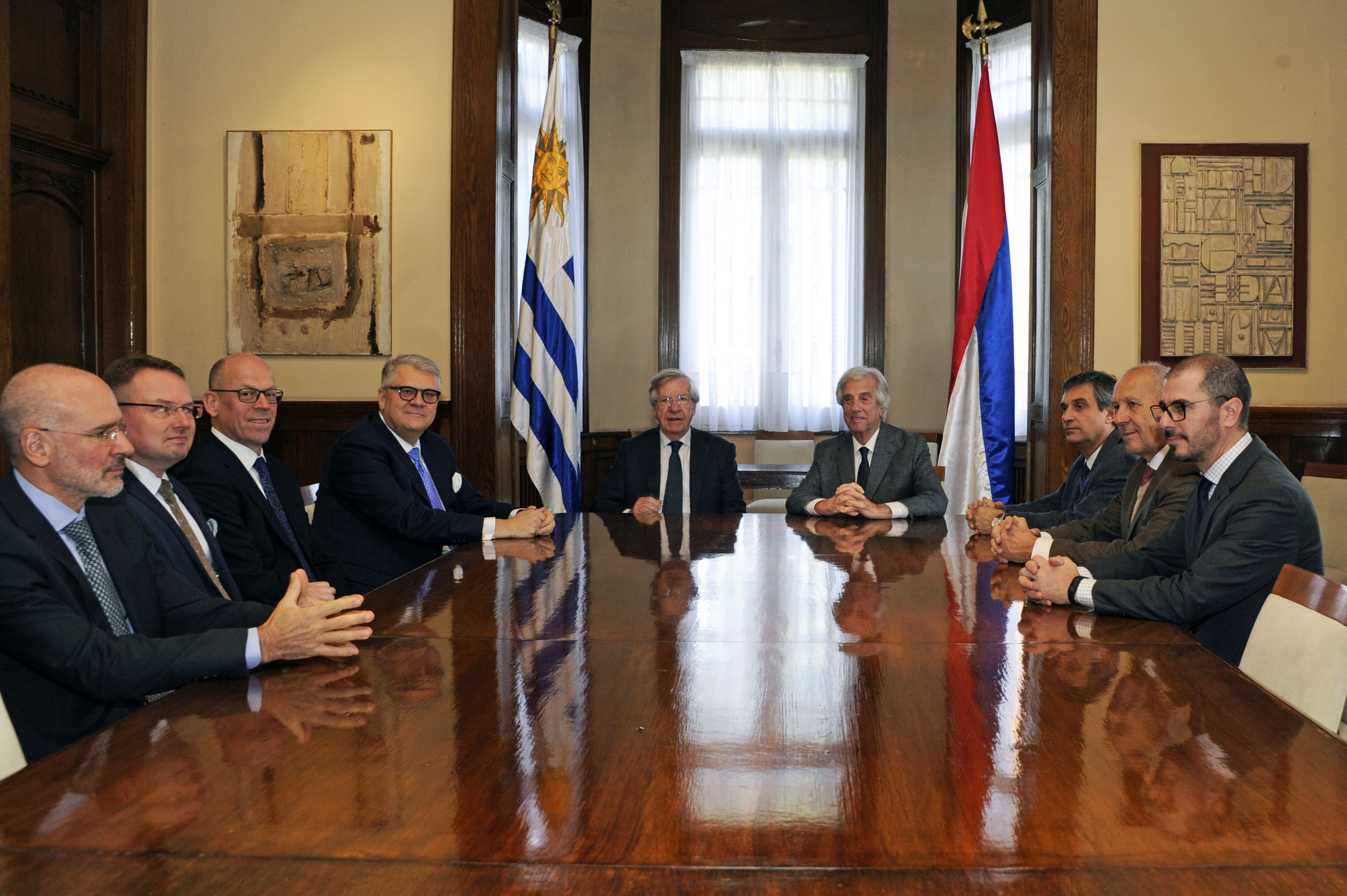 Presidente Tabaré Vázquez se reunió con autoridades de UPM
