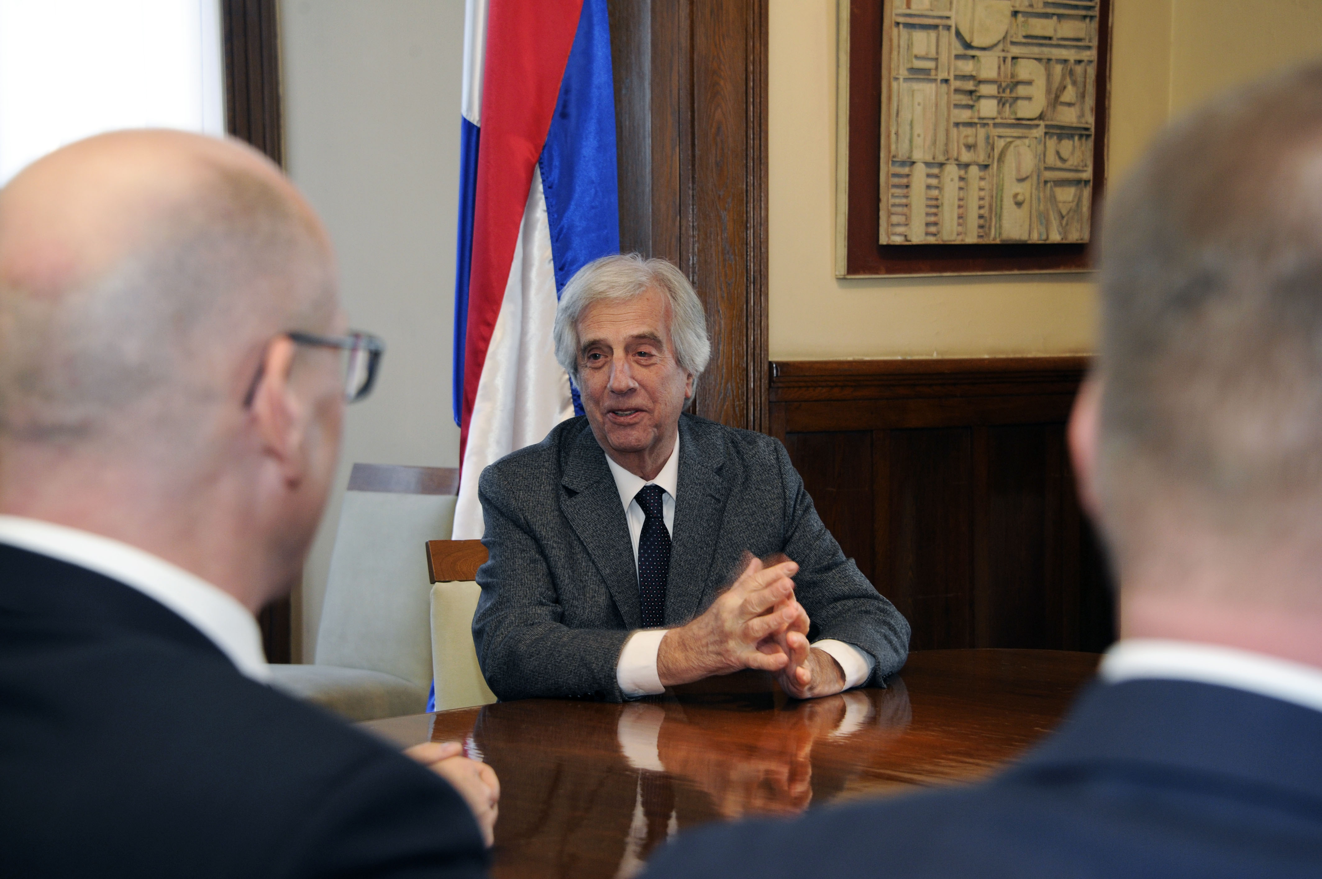 Presidente Tabaré Vázquez se reunió con autoridades de UPM
