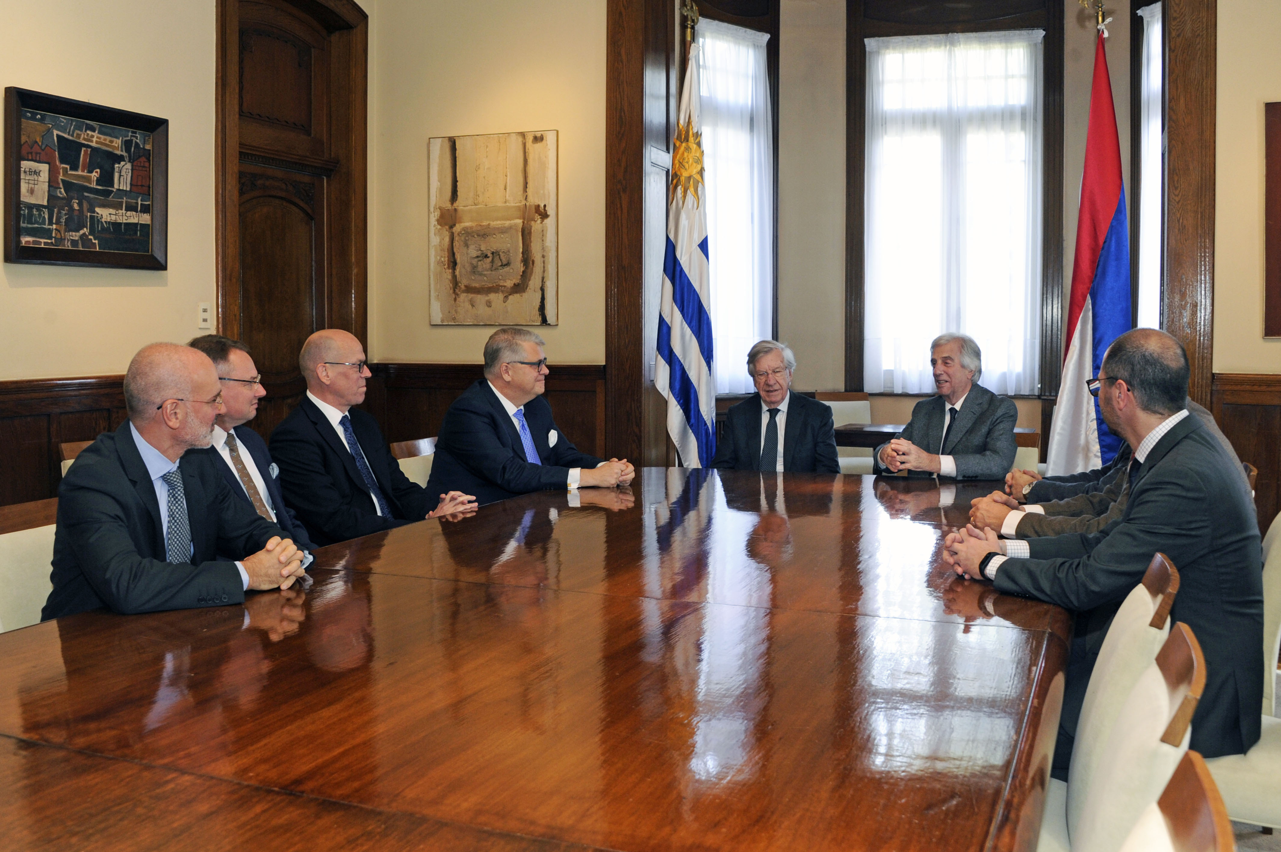 Presidente Tabaré Vázquez se reunió con autoridades de UPM
