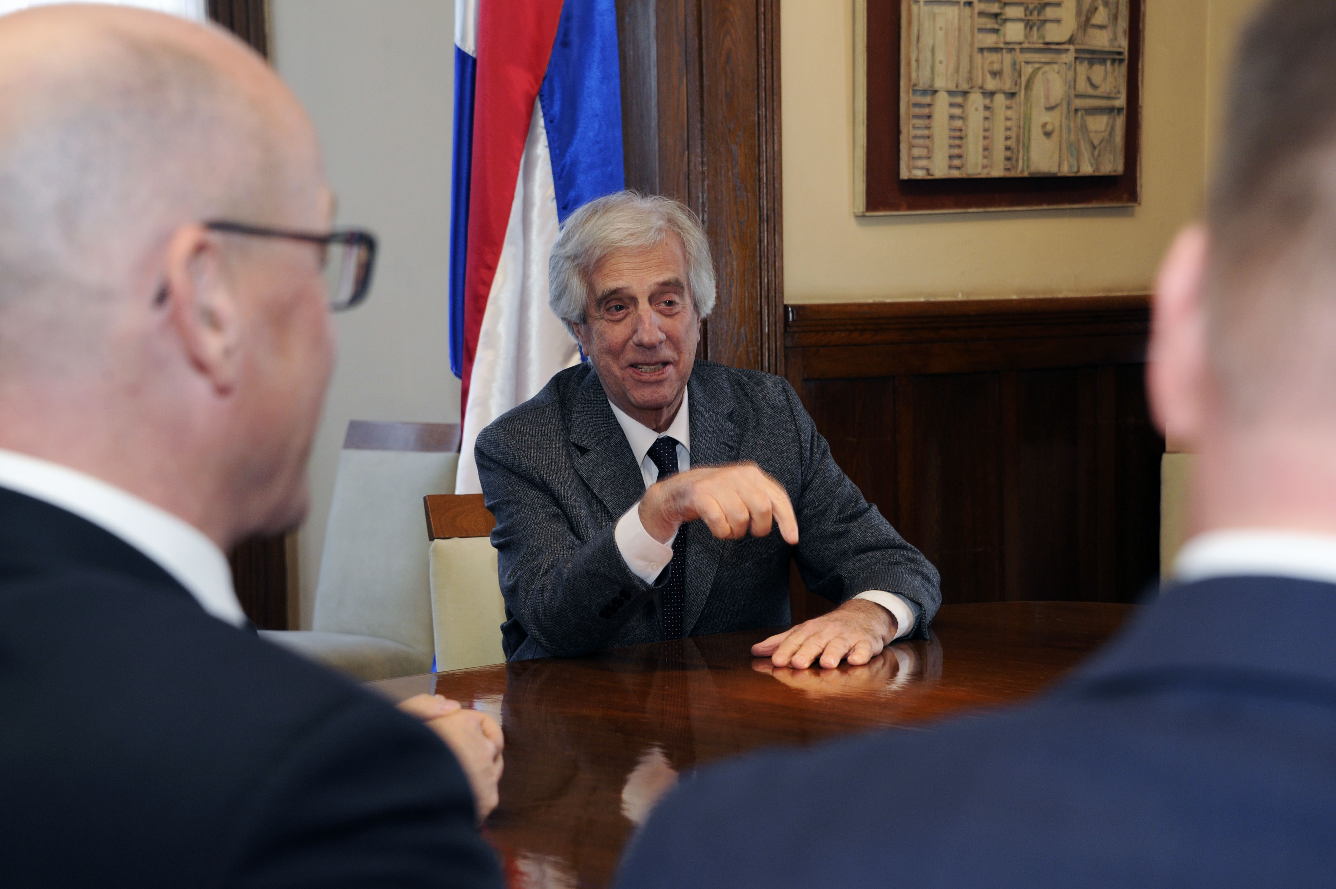 Presidente Tabaré Vázquez se reunió con autoridades de UPM