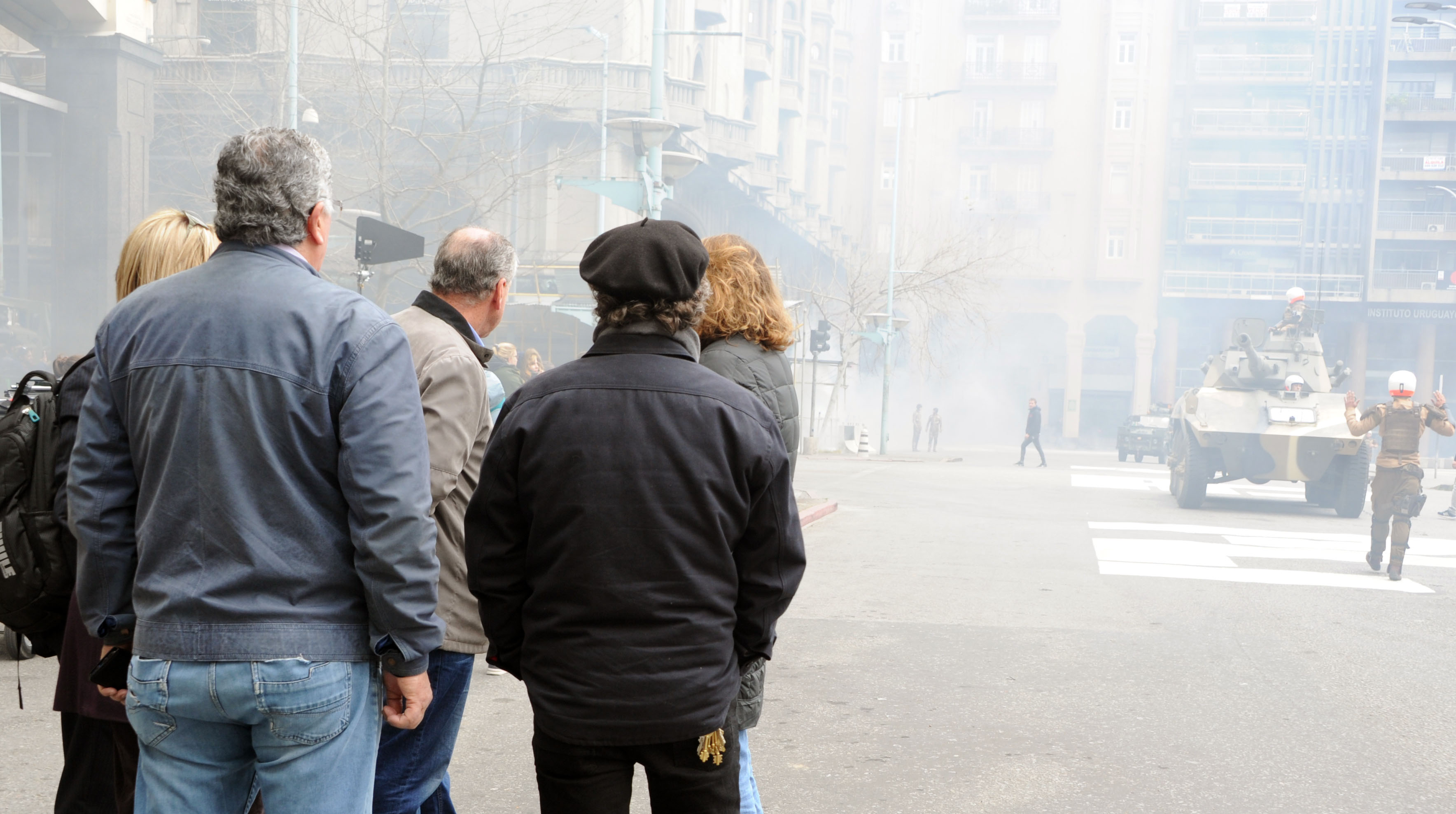 Autoridades de Gobierno visitaron rodaje de serie “Conquest”, que se filma entre el 14 y el 18 de setiembre en Montevideo