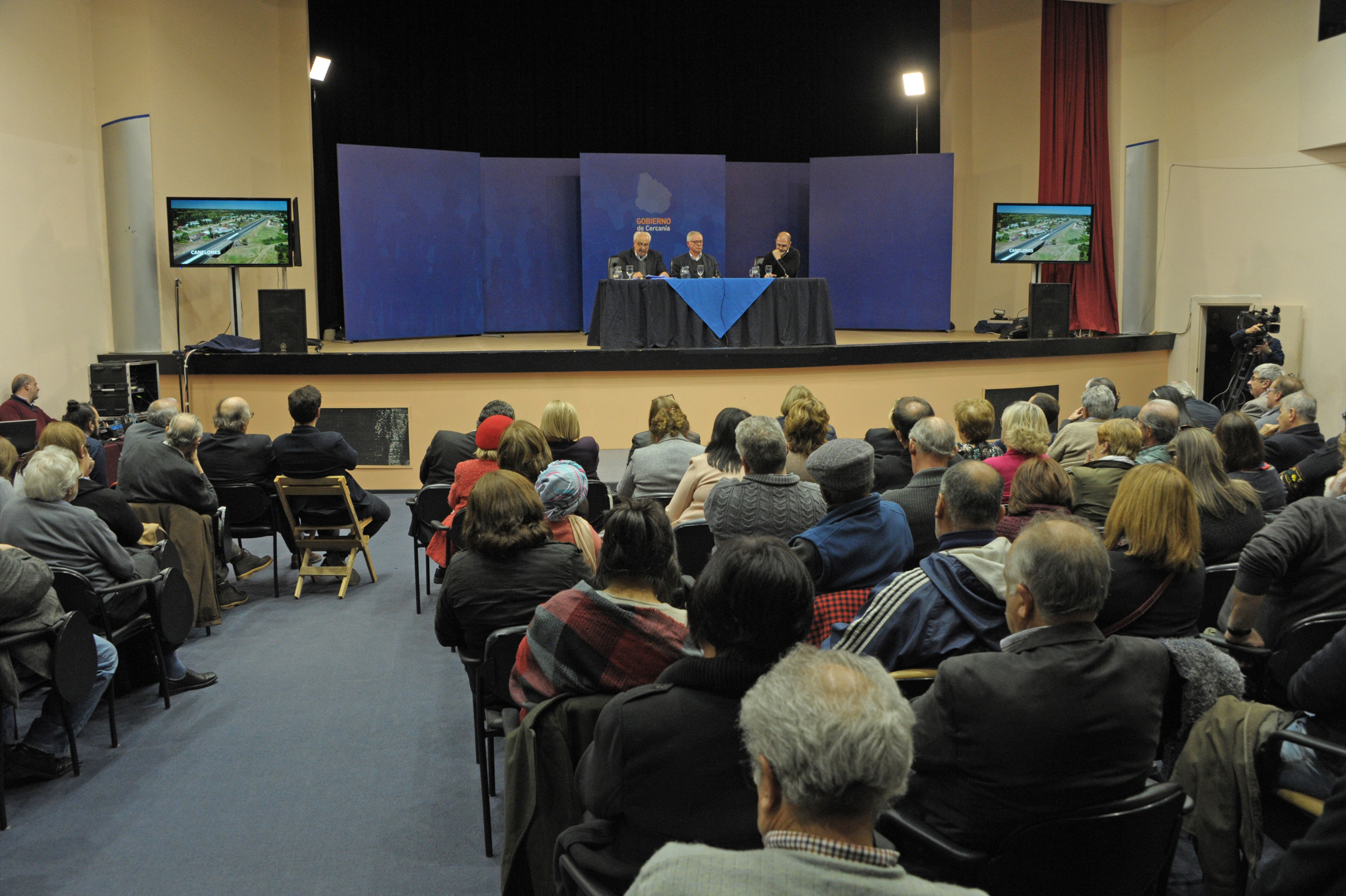 Gobierno de Cercanía, conferencia de prensa de rendición de cuentas, Canelones