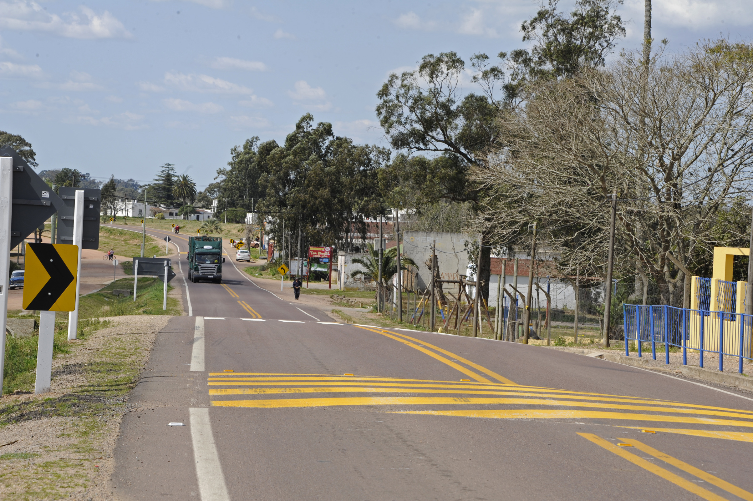 Autoridades del Ministerio de Transporte y Obras Públicas recorrieron nuevo tramo de la ruta 7