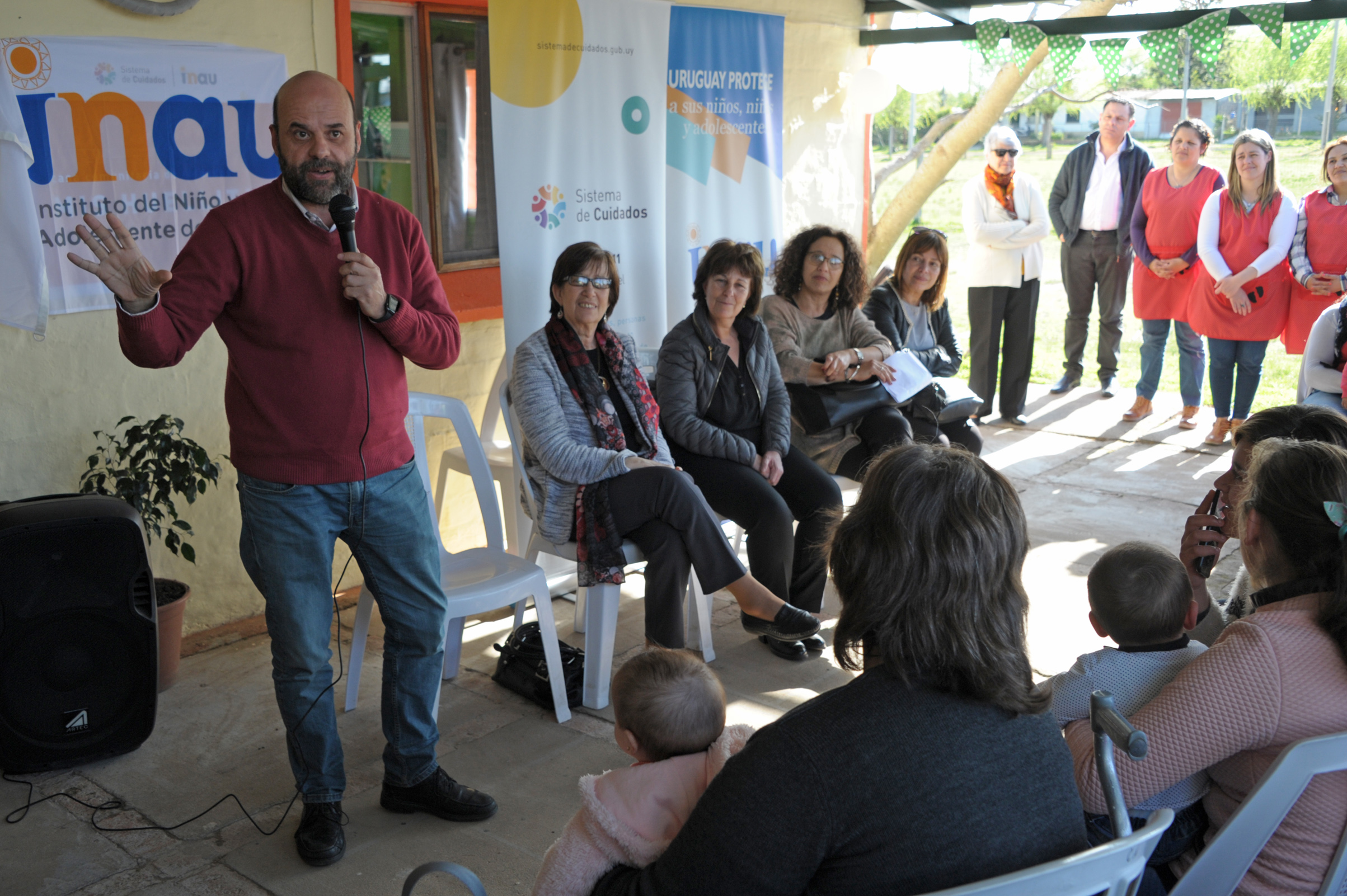 Inauguración de la casa de cuidados Mis Huellitas, en San Antonio, Canelones
