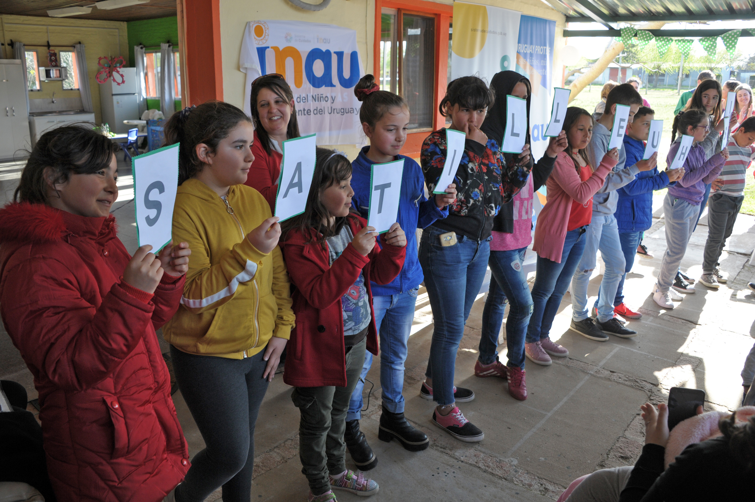 Inauguración de la casa de cuidados Mis Huellitas, en San Antonio, Canelones