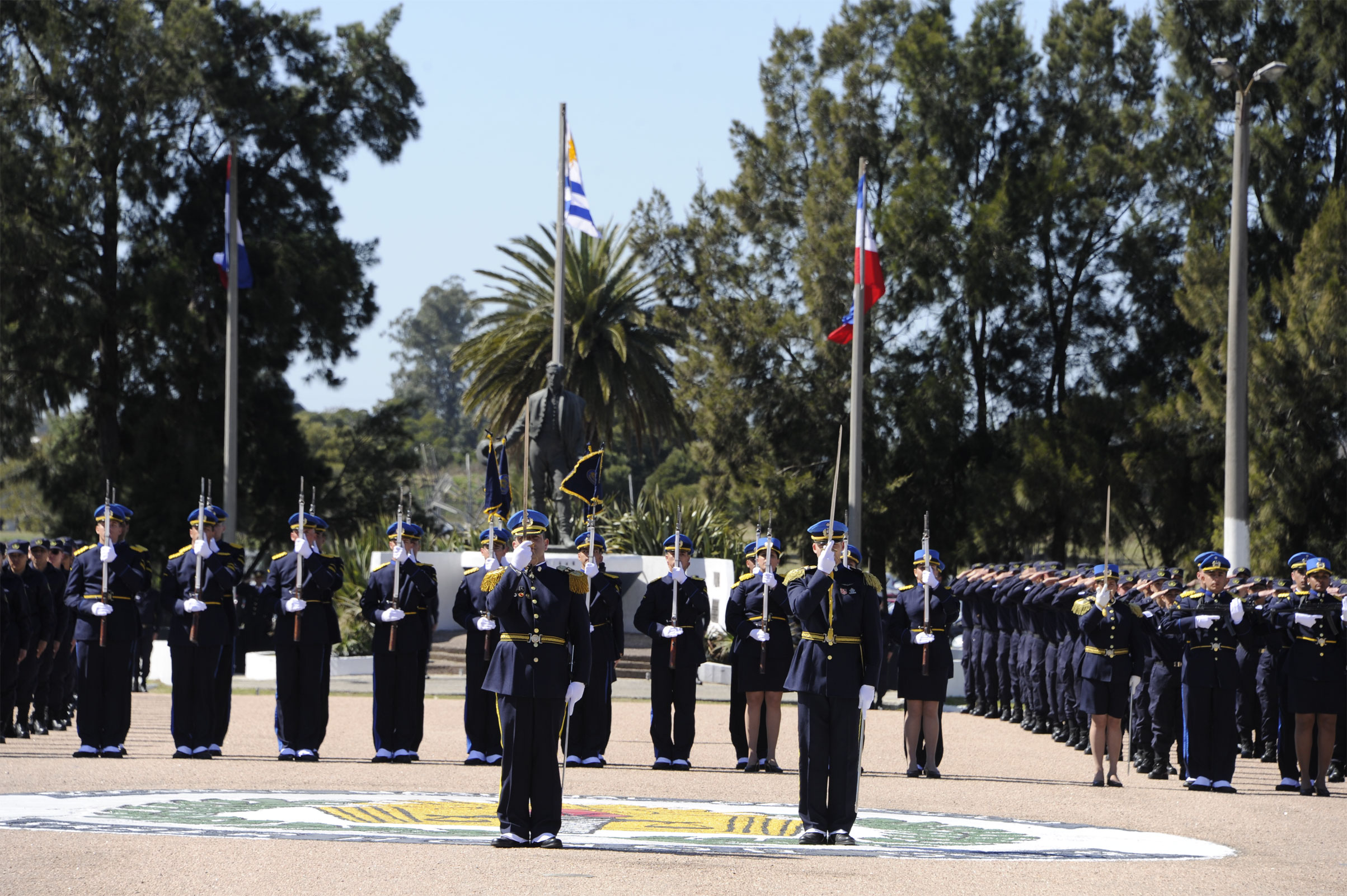 Acto de egresados de escuela policial