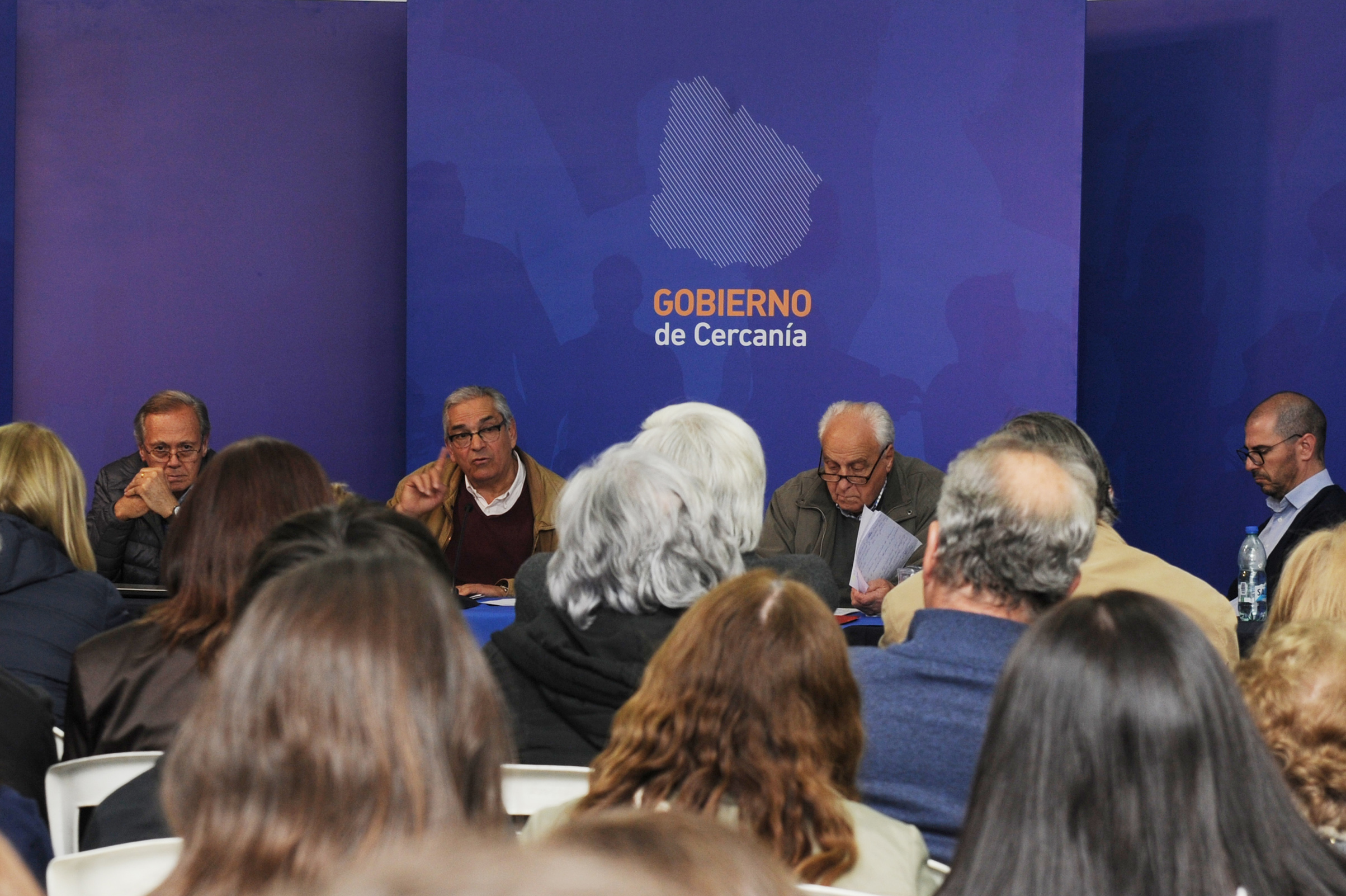 Ministro de Ganadería, Agriculturta y Pesca, Enzo Benech, dirigiéndose a los presentes
