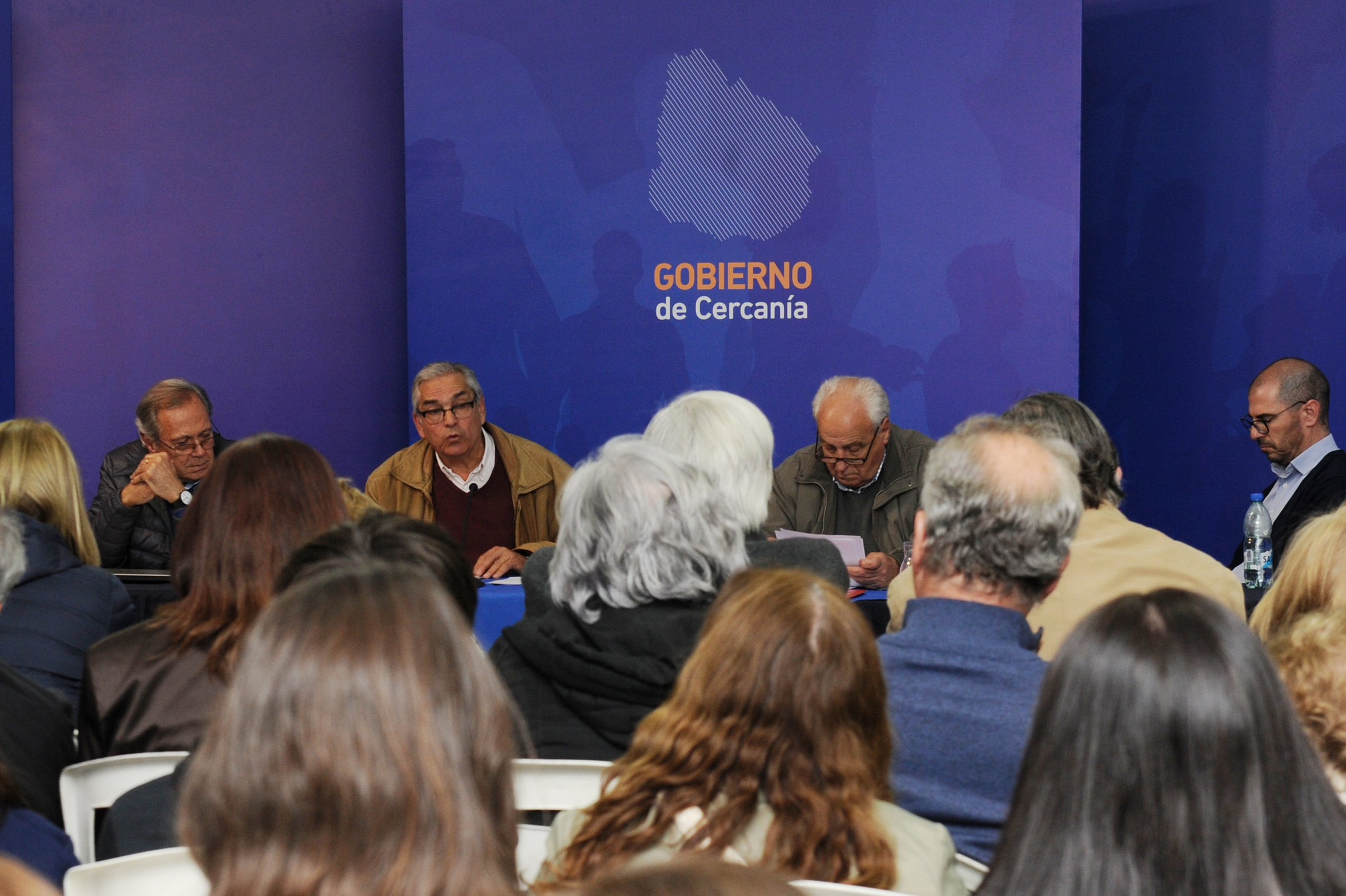 Ministro de Ganadería, Agriculturta y Pesca, Enzo Benech, dirigiéndose a los presente
