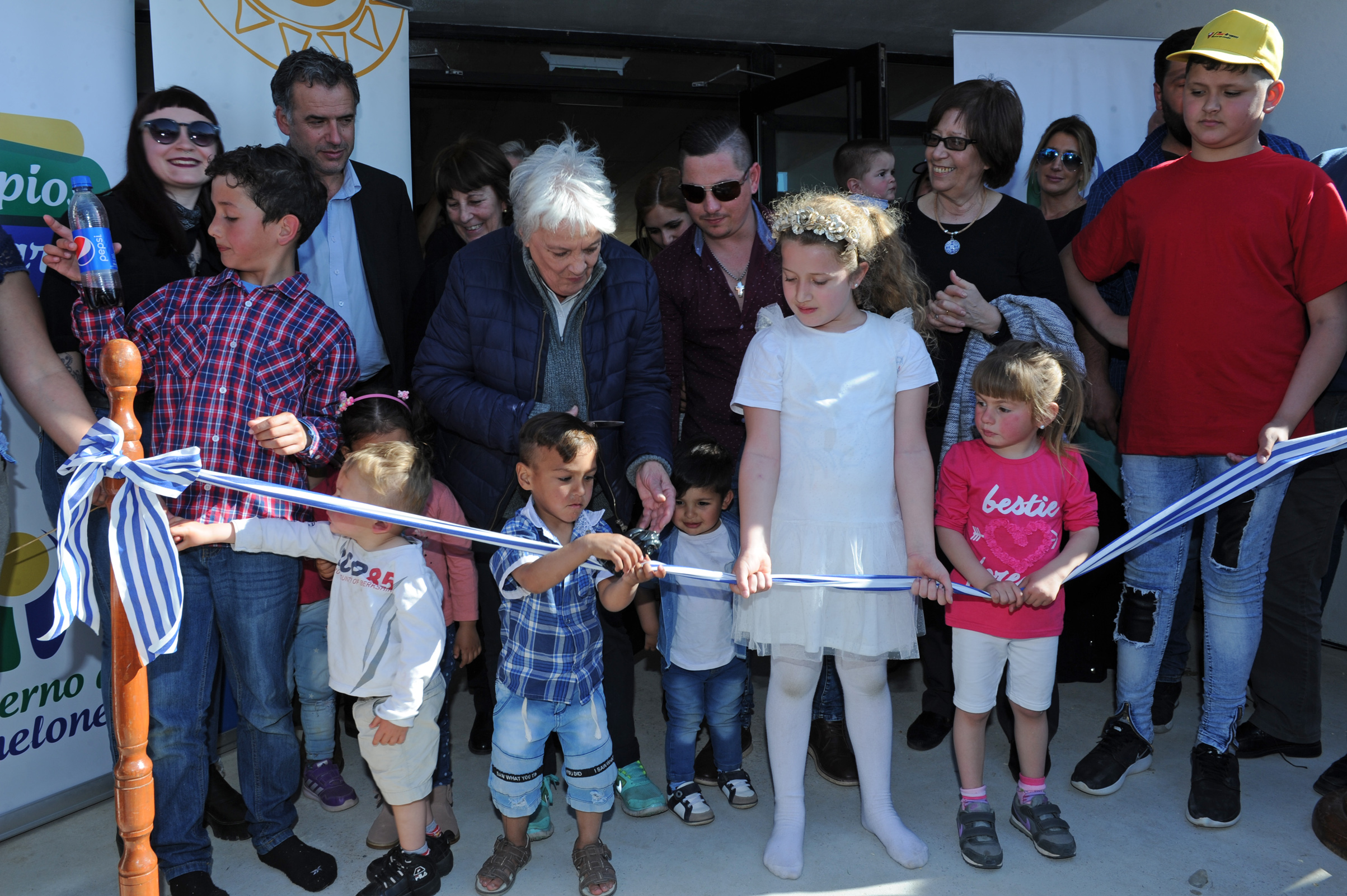 Inauguración de centro Crece desde el Pie, en Barros Blancos, departamento de Canelones
