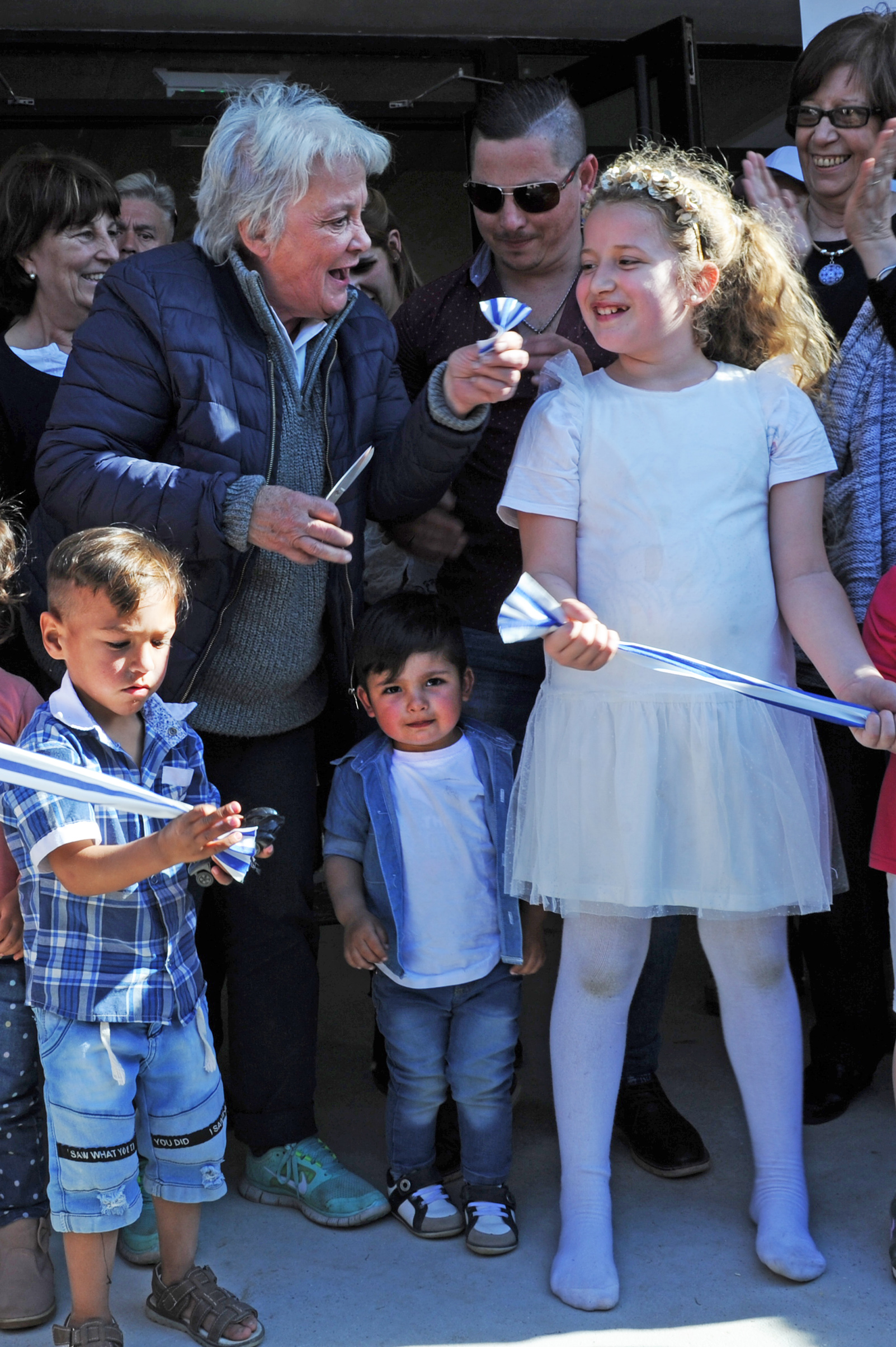Inauguración de centro Crece desde el Pie, en Barros Blancos, departamento de Canelones