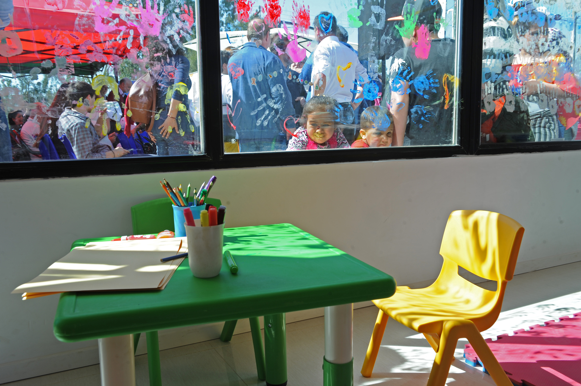 Inauguración de centro Crece desde el Pie, en Barros Blancos, departamento de Canelones