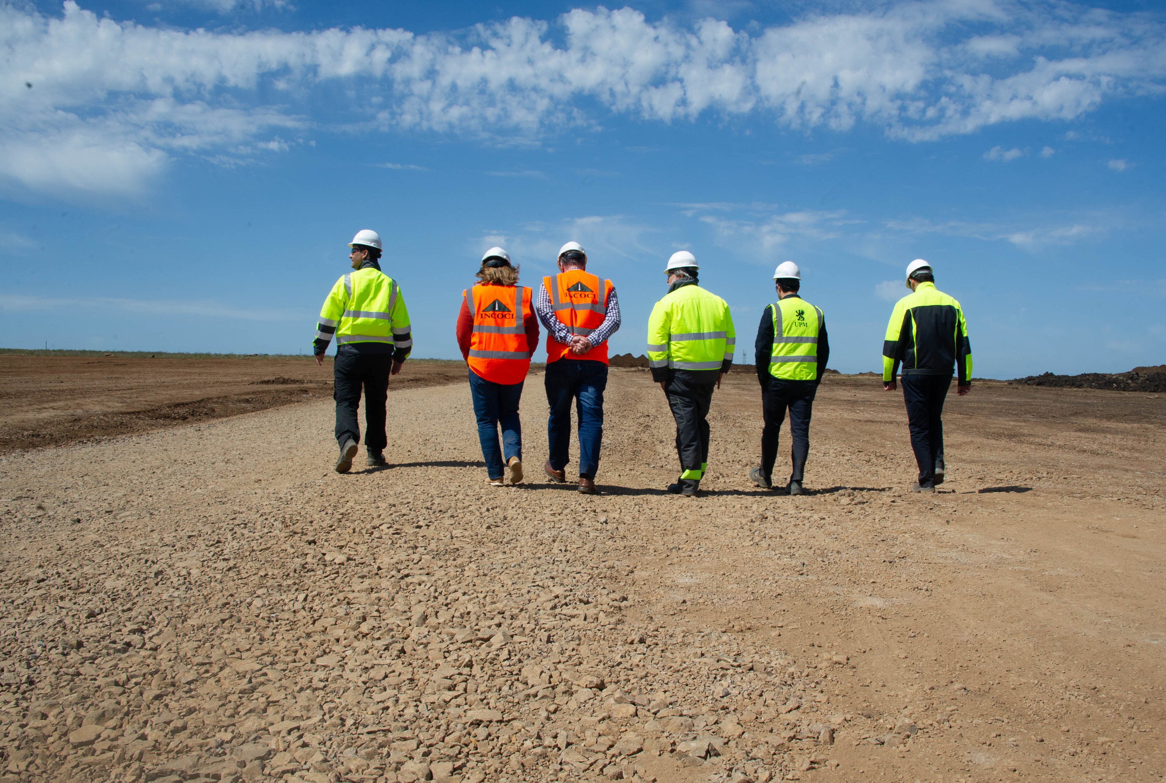 Recorrida del ministro de Trabajo y Seguridad Social, Ernesto Murro en obras de UPM 2