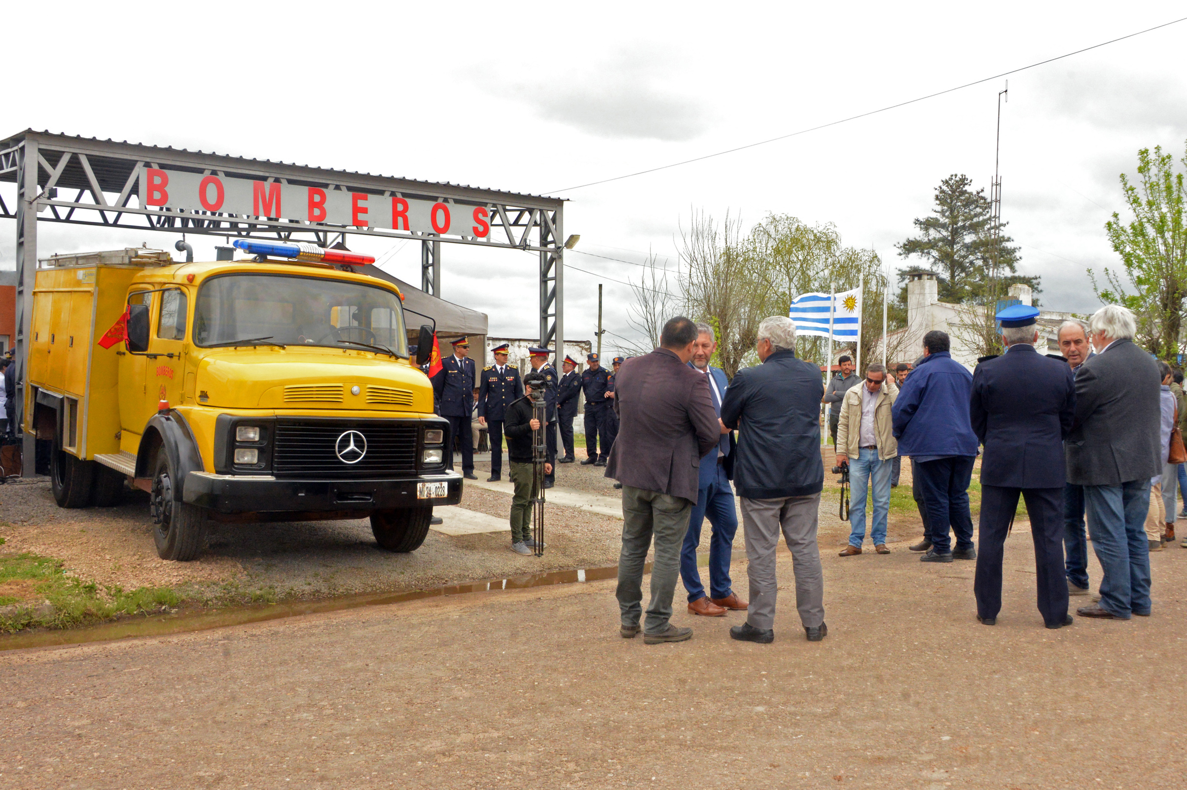 Inauguración de nuevo destacamento de Bomberos en Fraile Muerto, Cerro Largo