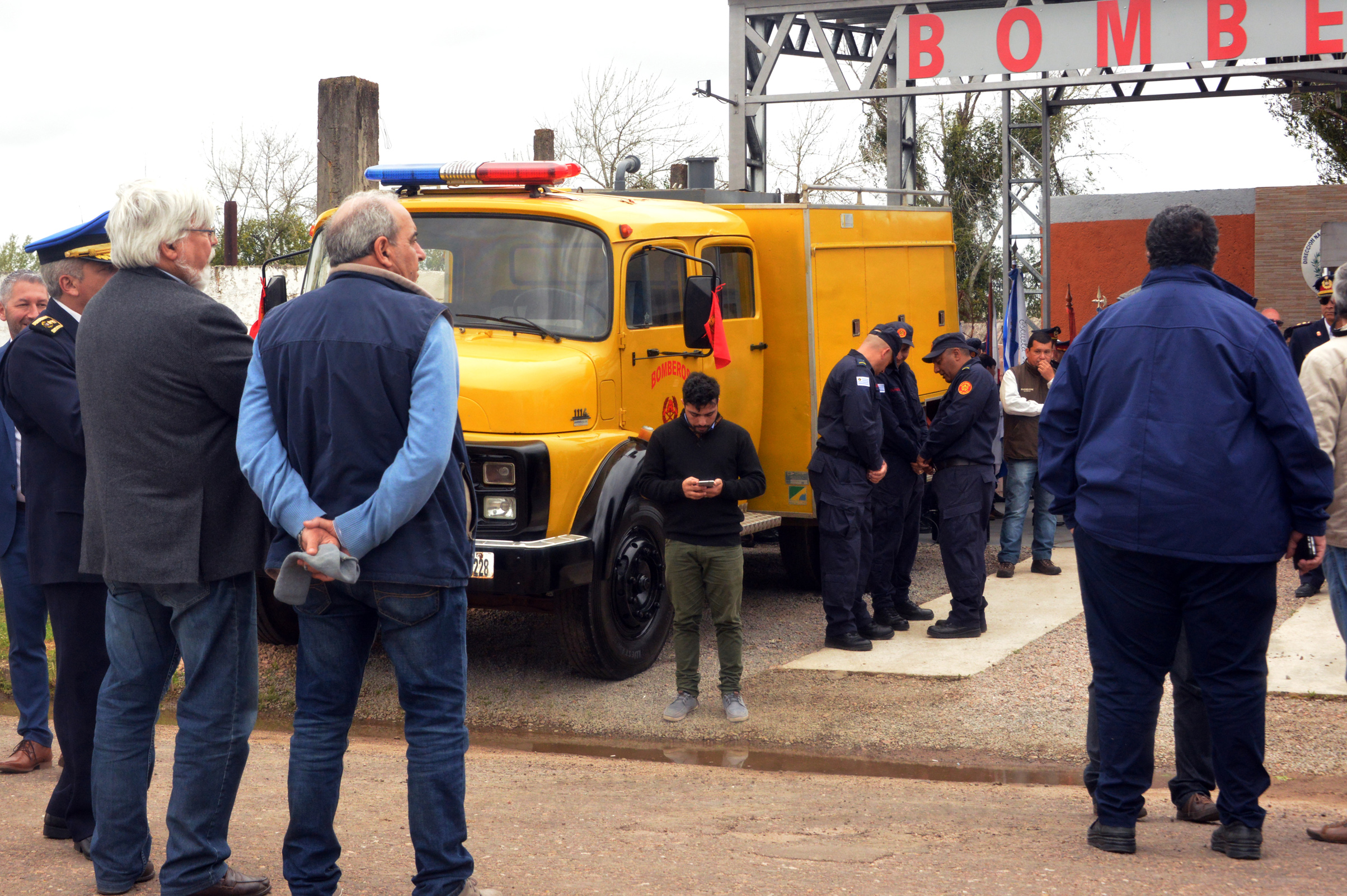 Inauguración de nuevo destacamento de Bomberos en Fraile Muerto, Cerro Largo